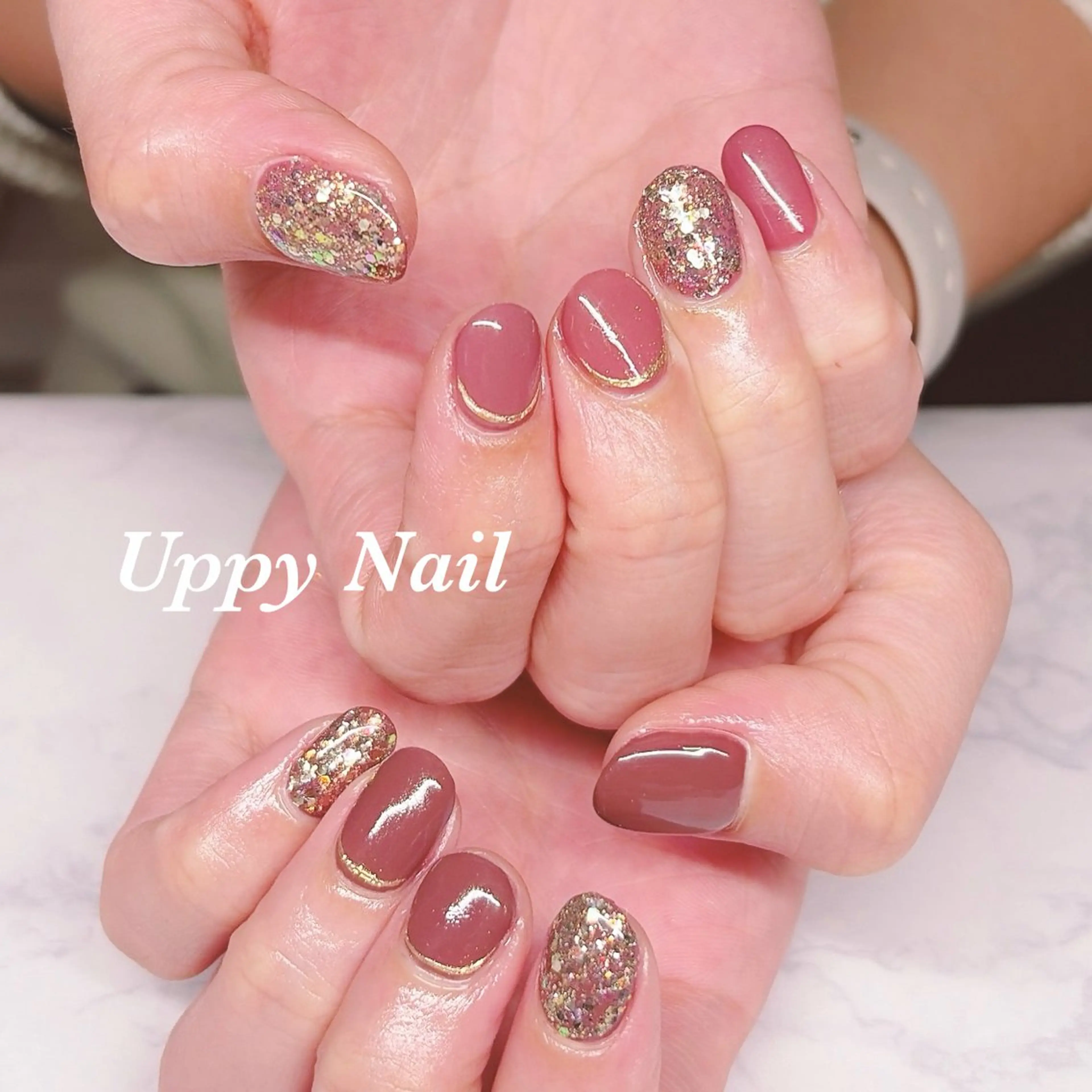 ネイル キラキラネイル ハンドネイル Uppy Nail ukyoのネイルデザイン