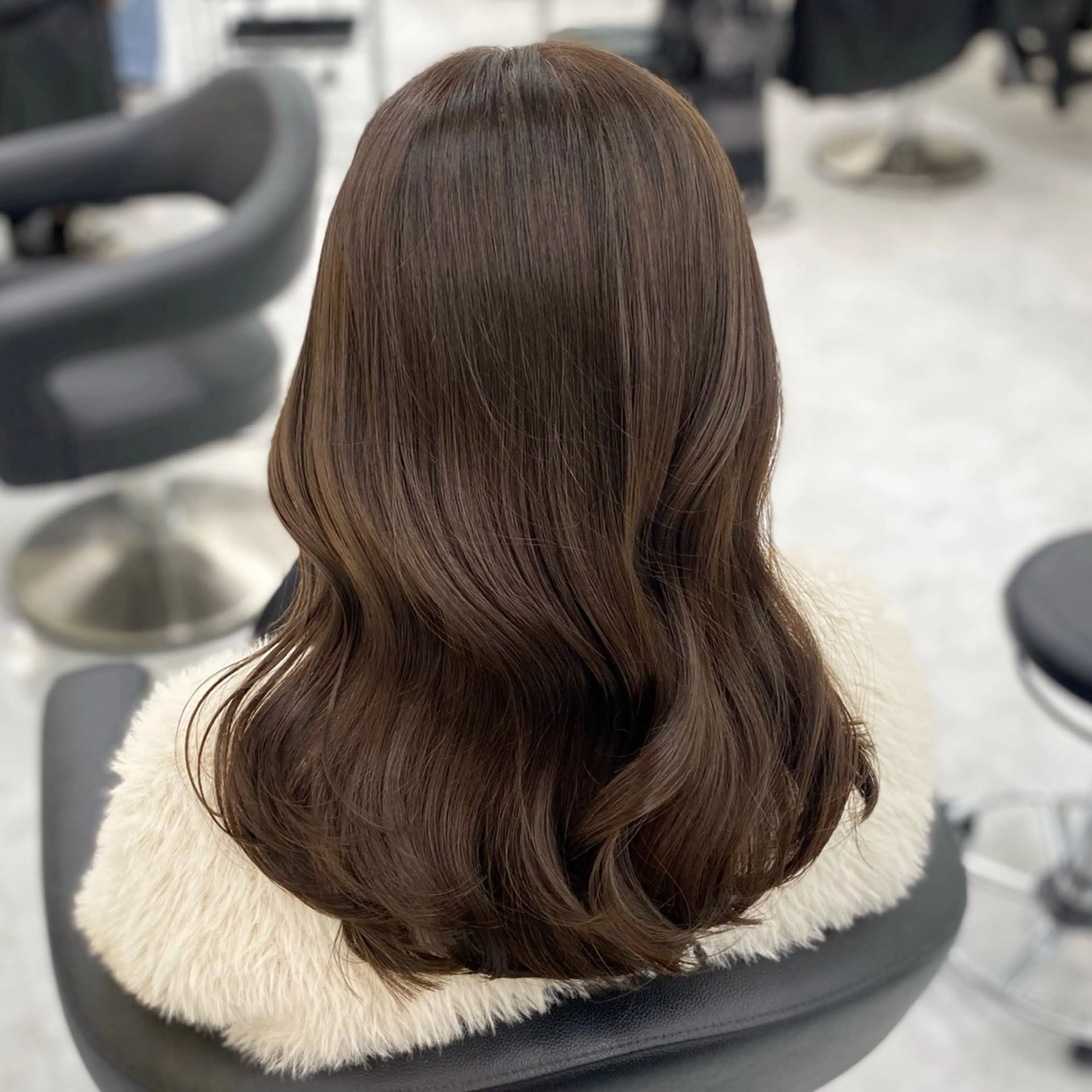 ミディアム カラー パーマ ヘアアレンジ メンズ キッズ メンズブリーチ ブリーチ ブラウンカラー 透明感カラー ココアブラウン ヘアカラー 💖横浜ブリーチなし 💖MIHOのヘアスタイル