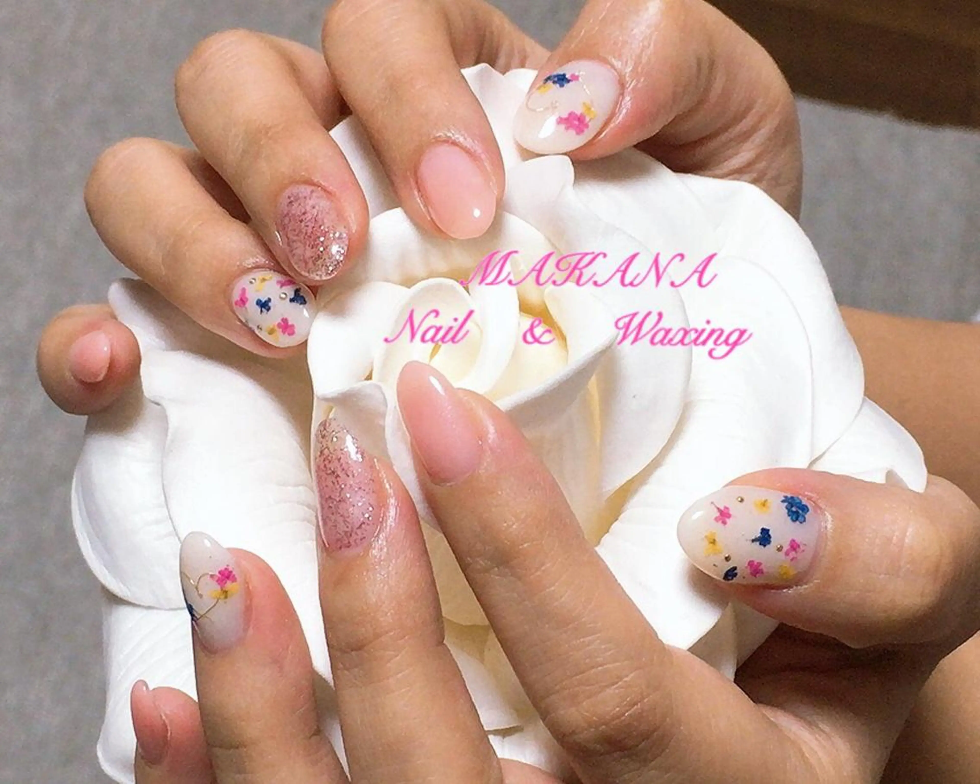 ネイル 春ネイル ハンドネイル MAKANA所属・鈴木 ユニのネイルデザイン