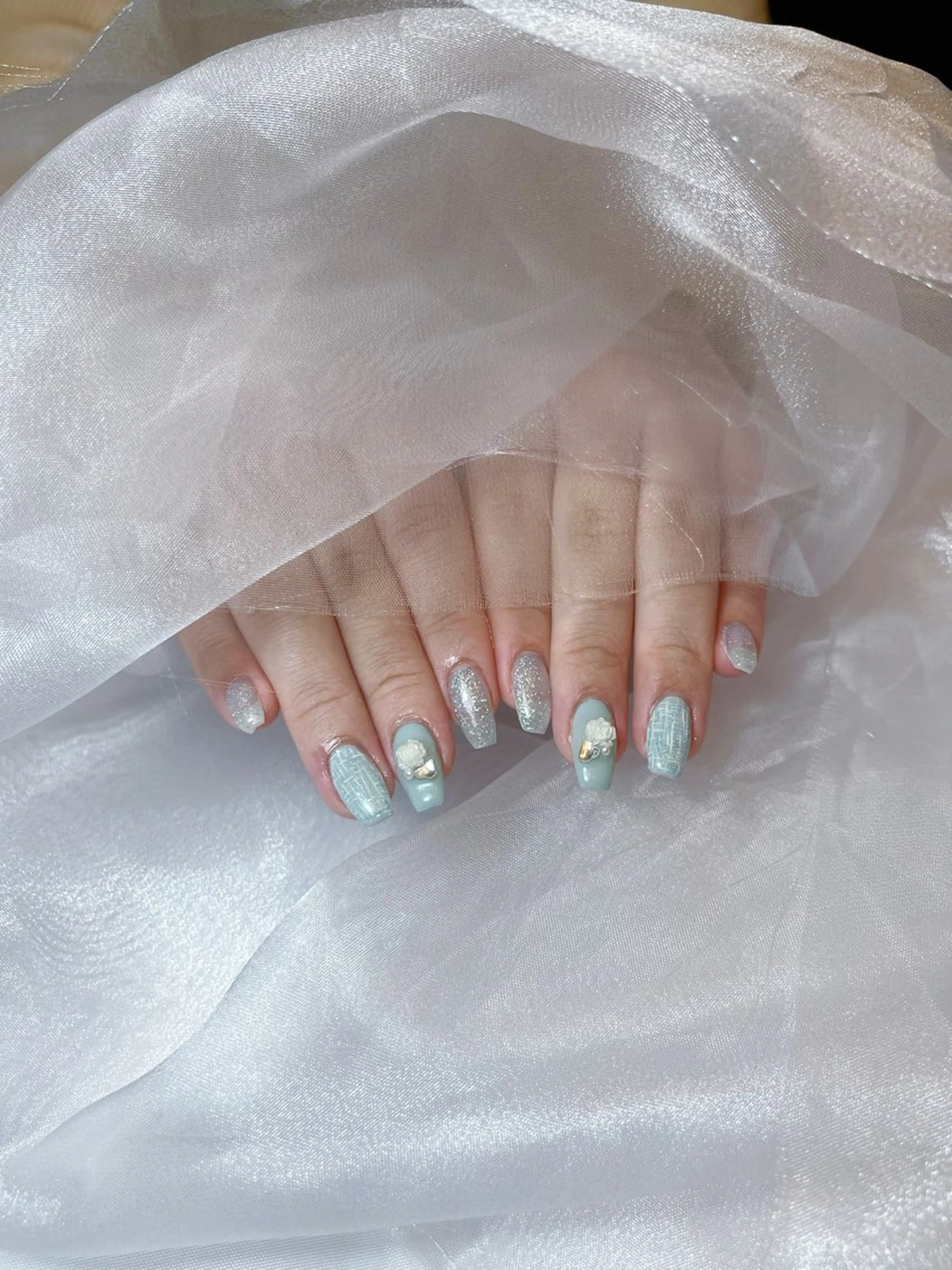 ネイル ツイードネイル A.mana  nail所属・【浦和】A.mana まほのネイルデザイン