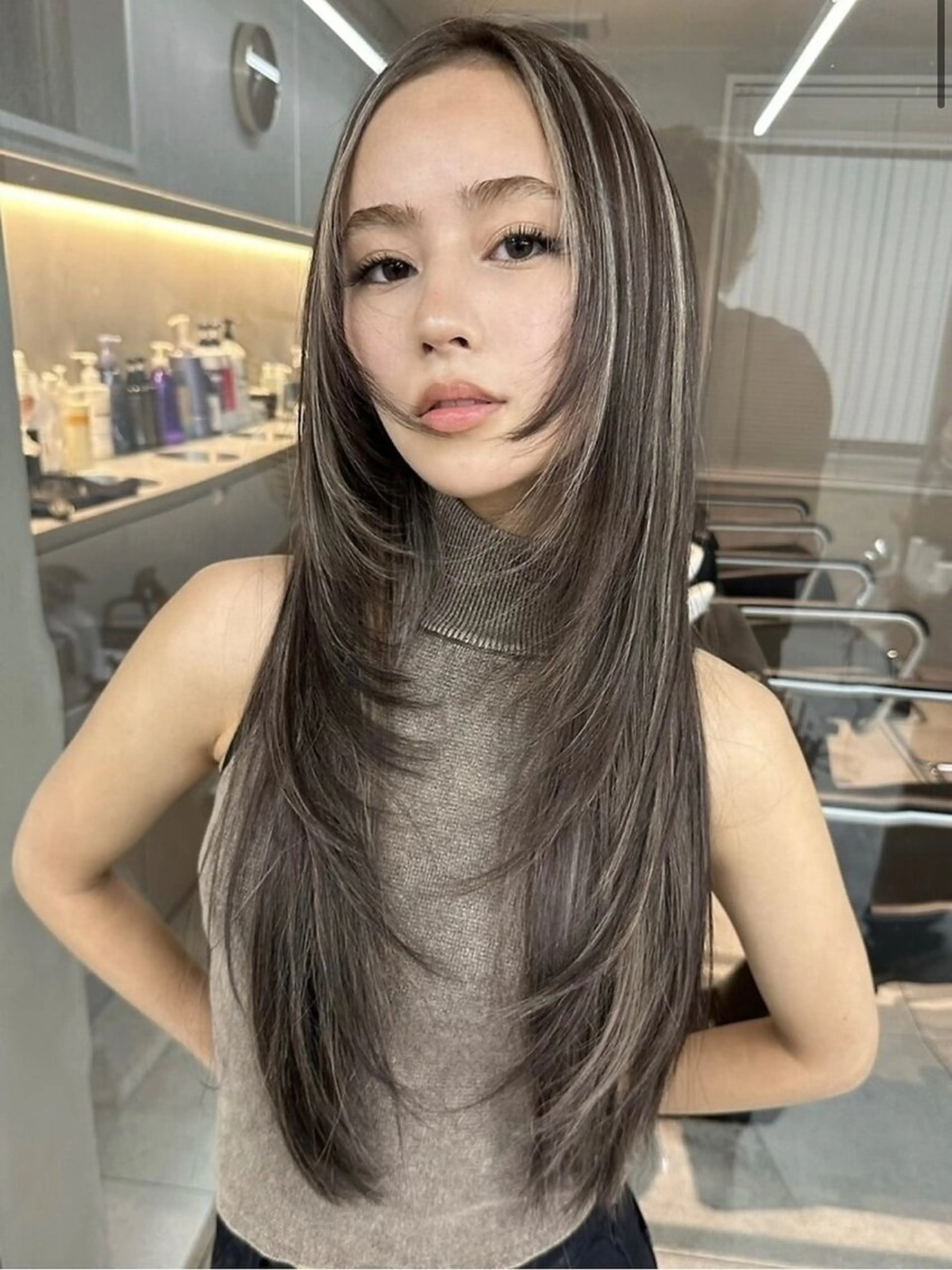 ロング カラー 荒金 大翔のヘアスタイル