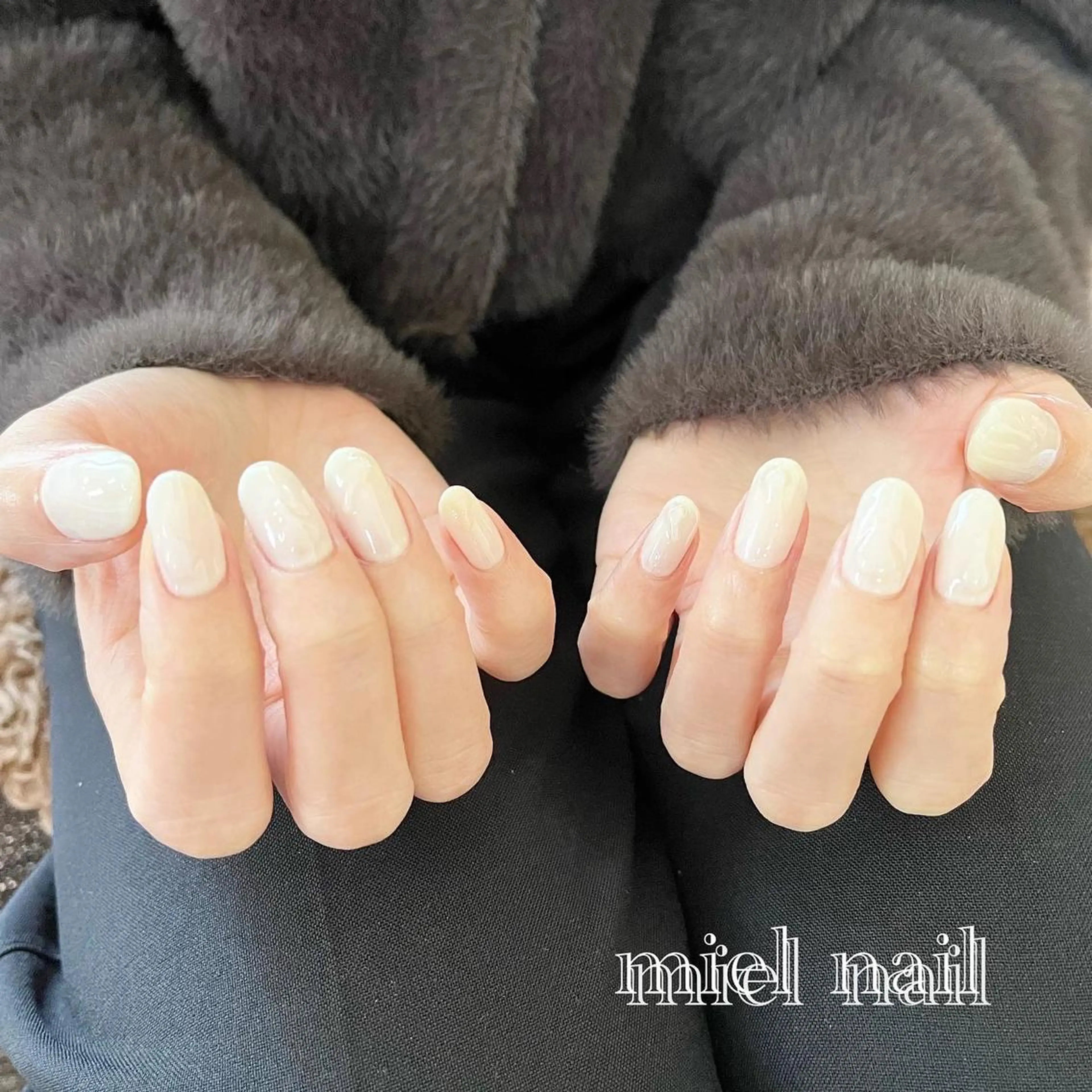 ネイル 冬ネイル ハンドネイル miel nailのネイルデザイン