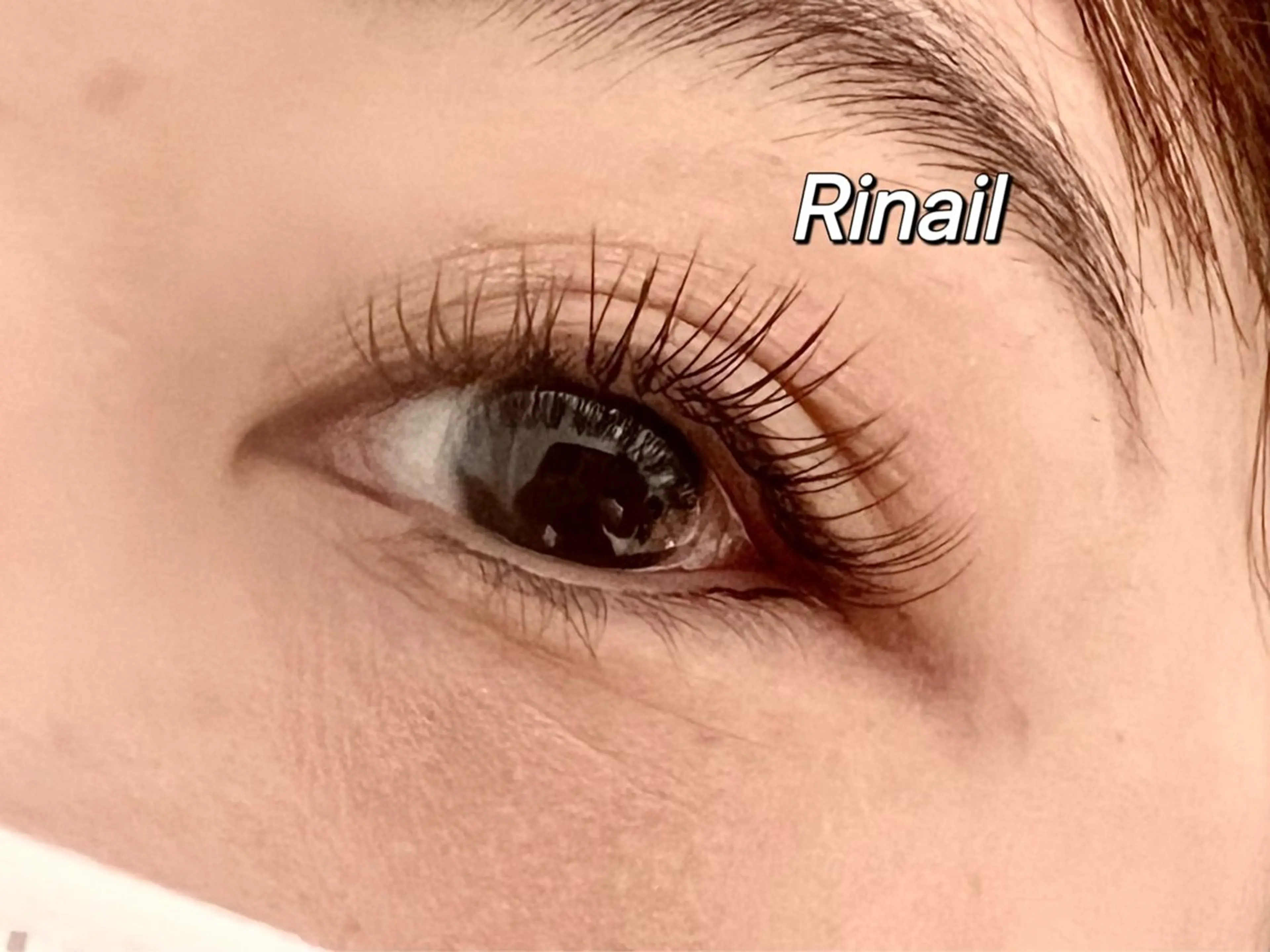 マツエク・マツパ バインドロック ナチュラル パリジェンヌラッシュリフト まつげパーマ 下まつげエクステ YK Rinのネイルデザイン