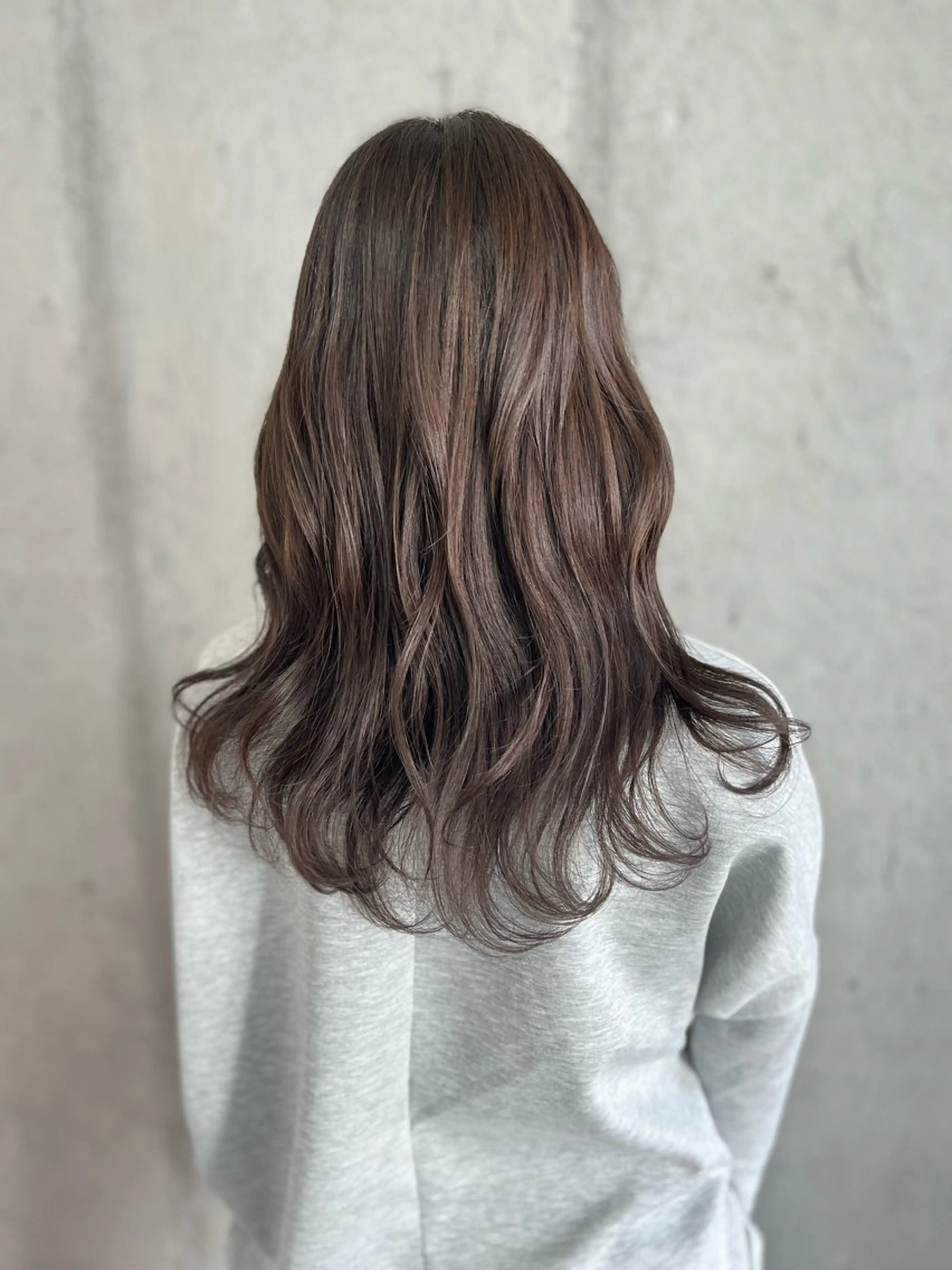 セミロング カラー ヘアカラー Mariana雛/ 西大分/ハイライトのヘアスタイル