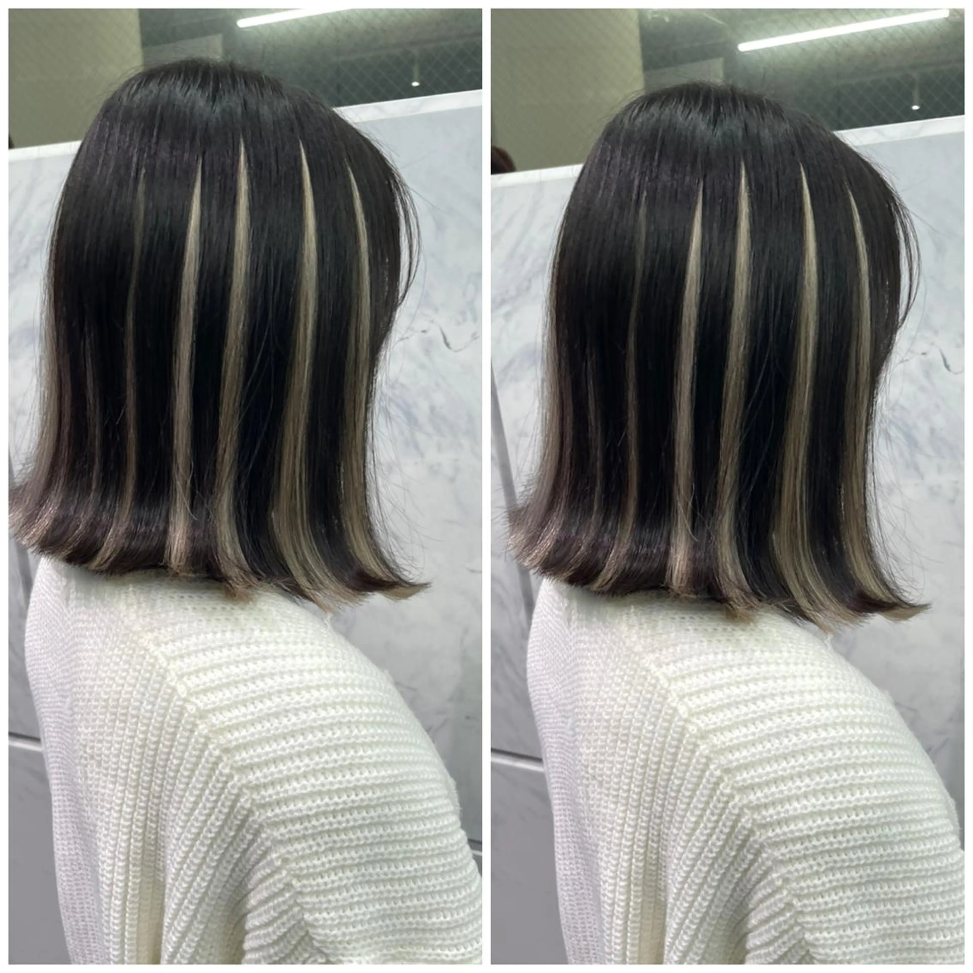 ミディアム エクステ ハイライト 🦋プルエクステ ARISA🦋のヘアスタイル