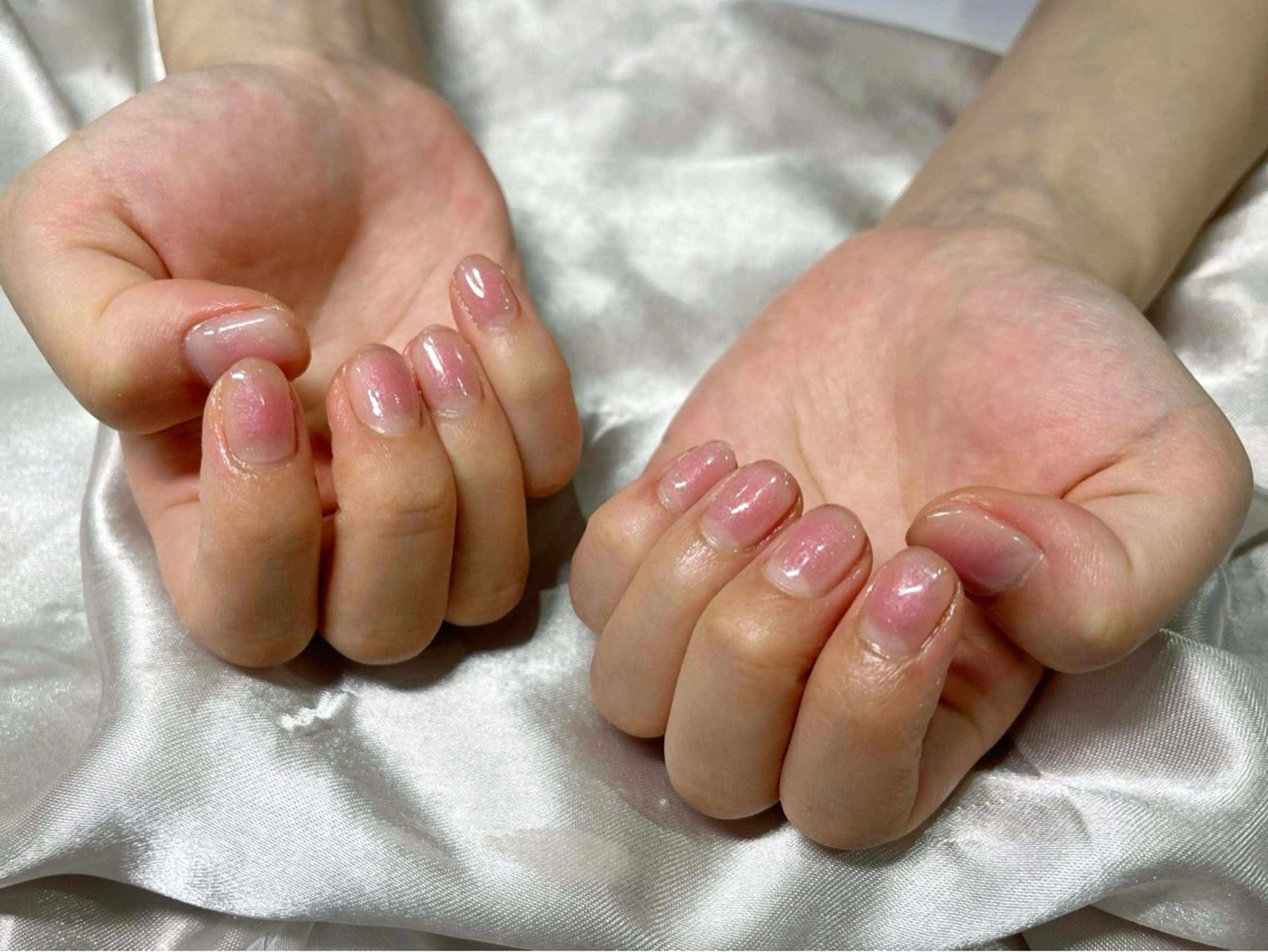 ネイル チークネイル ピンク ハンドネイル Nail salon Cielel⟡Ayaのネイルデザイン