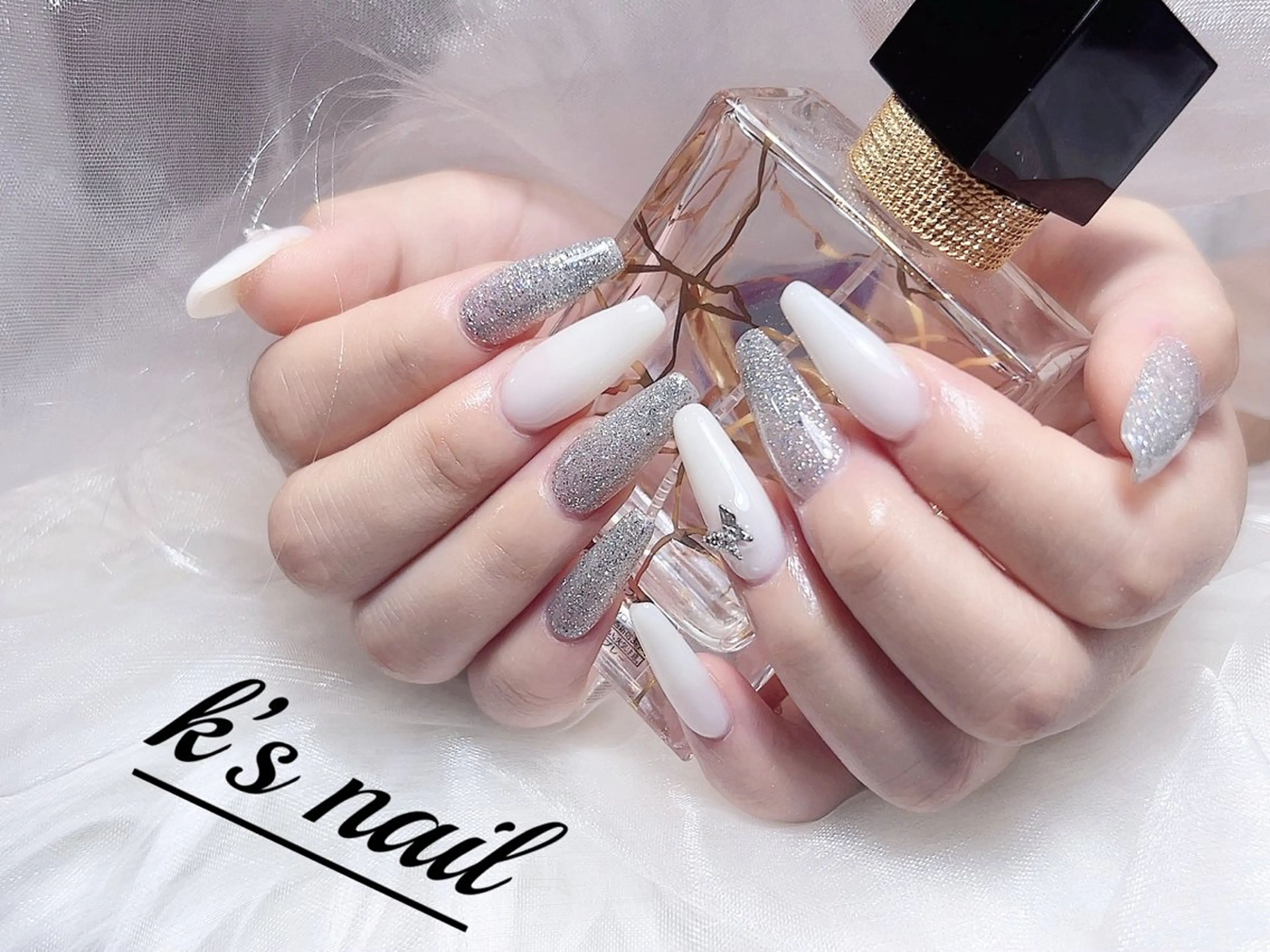 ネイル ラメ(グリッター) ワンカラーネイル ハンドネイル K‘s nail salonのネイルデザイン
