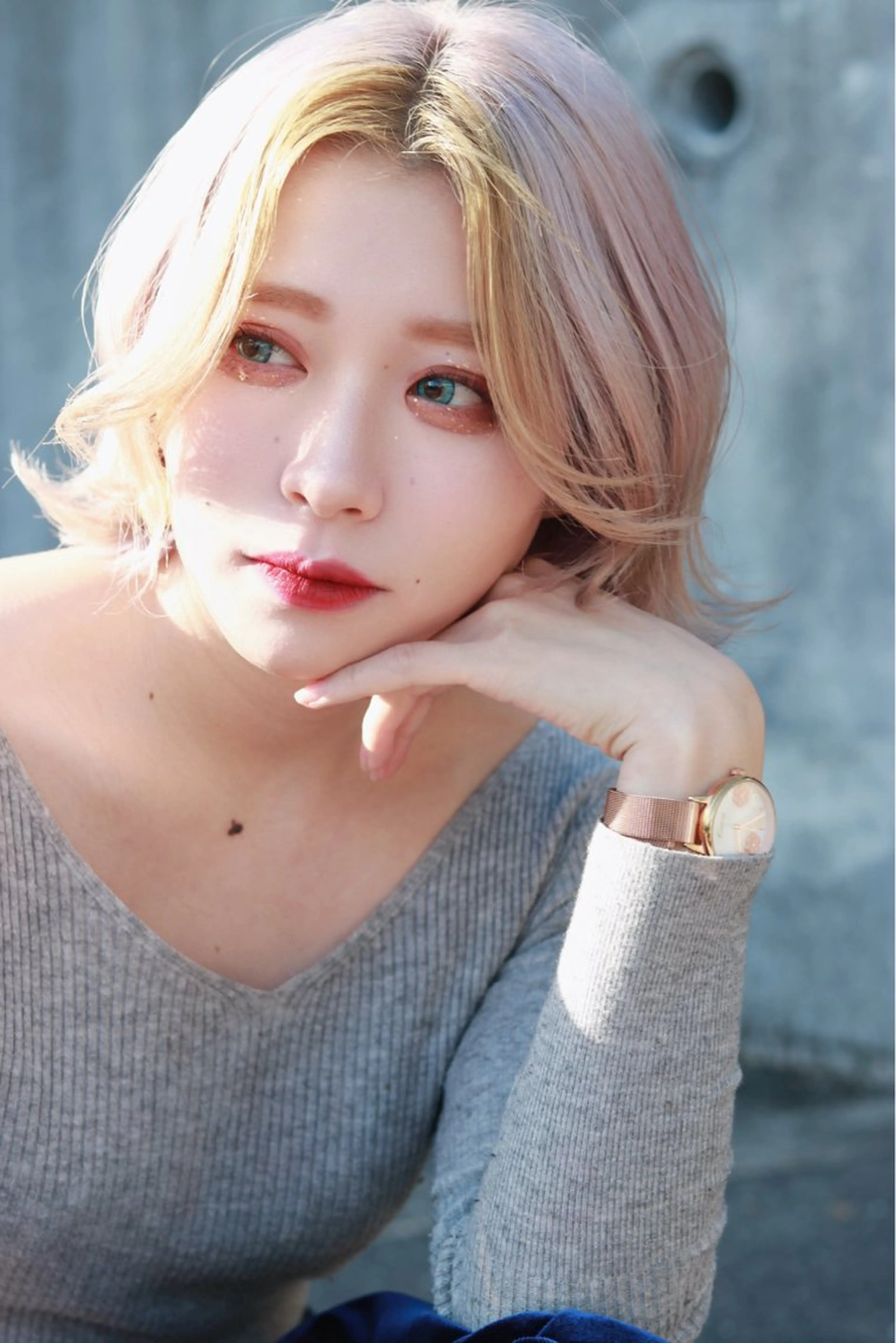 ミディアム ボブ 杉若 利彦のヘアスタイル