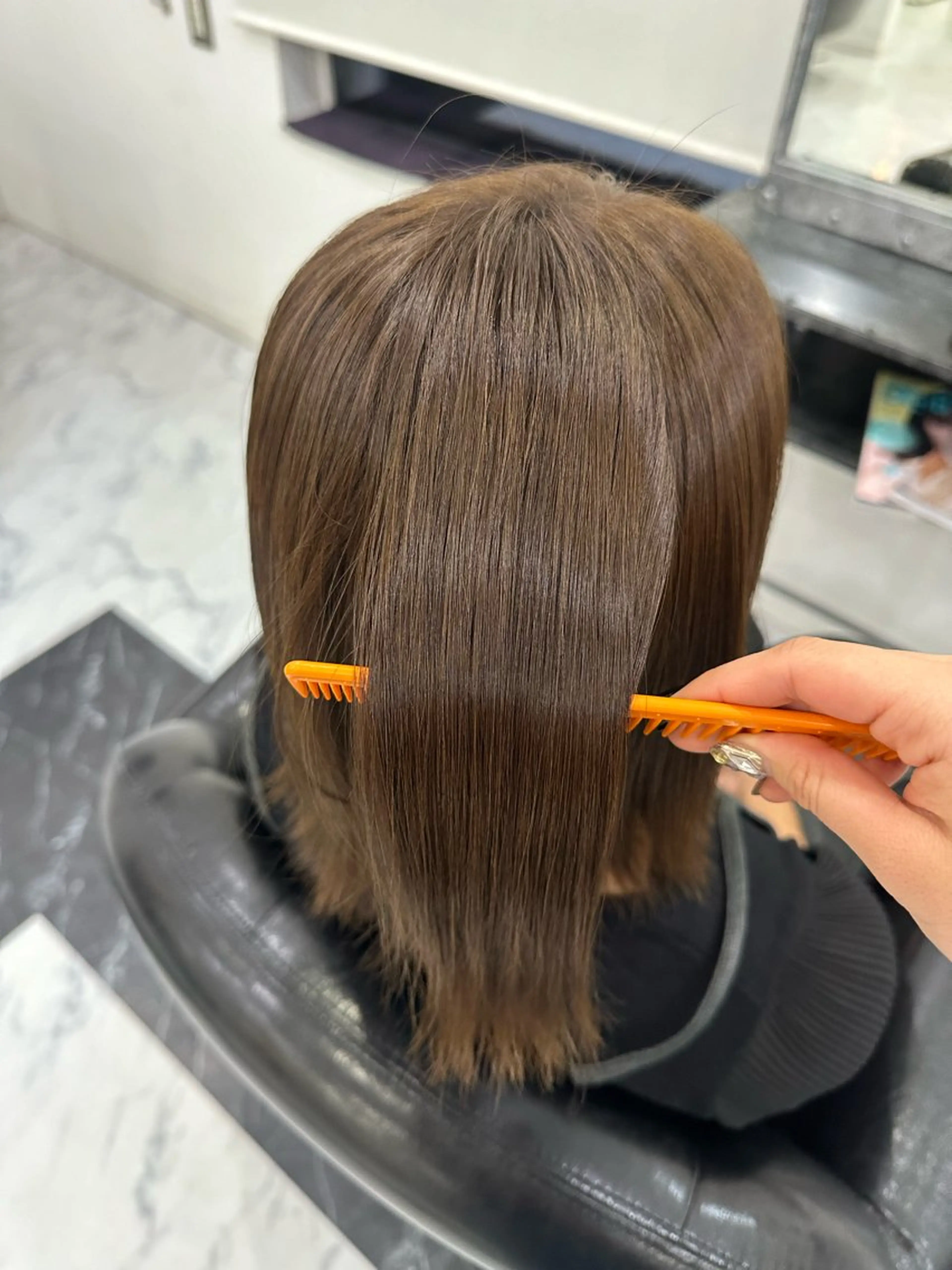 カラー ブラウンカラー 透明感カラー マイ /暖色カラーのヘアスタイル