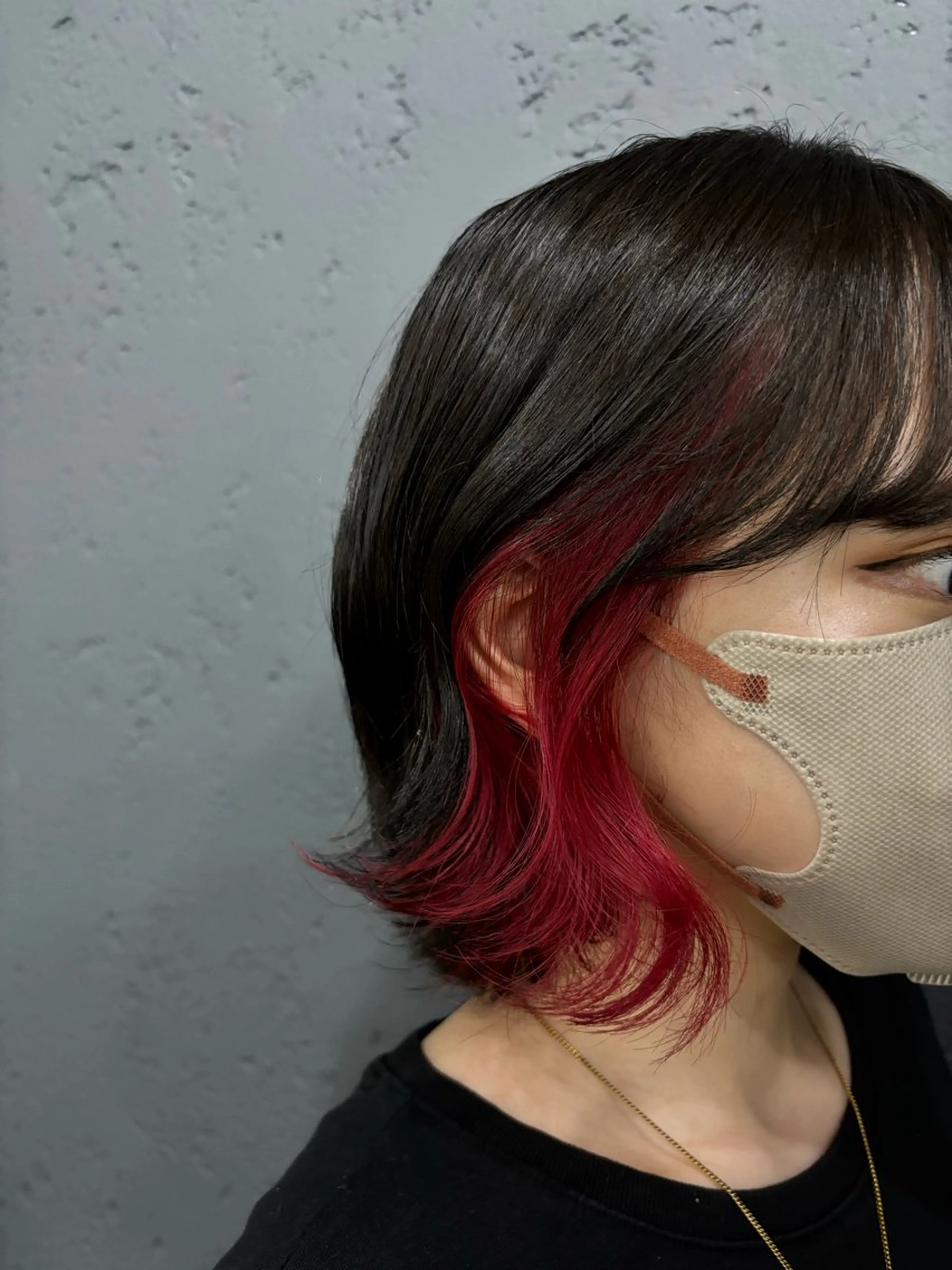 ミディアム カラー カット ヘアカラー トリートメント ヘッドスパ ヘアセット ️韓国ヘア／レイヤー カットYūka❤️のヘアスタイル