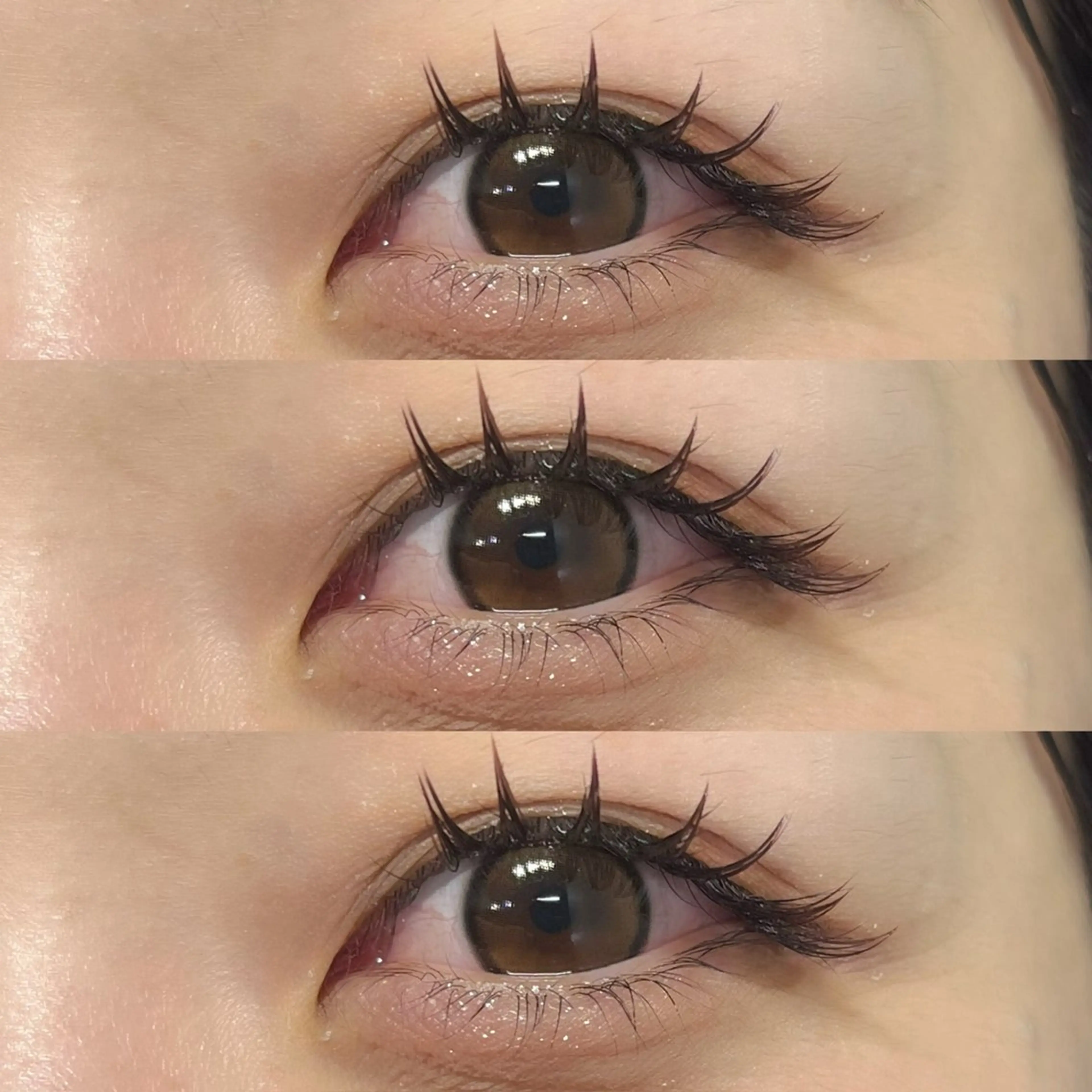 LEDカラーエクステ120本🤎の写真