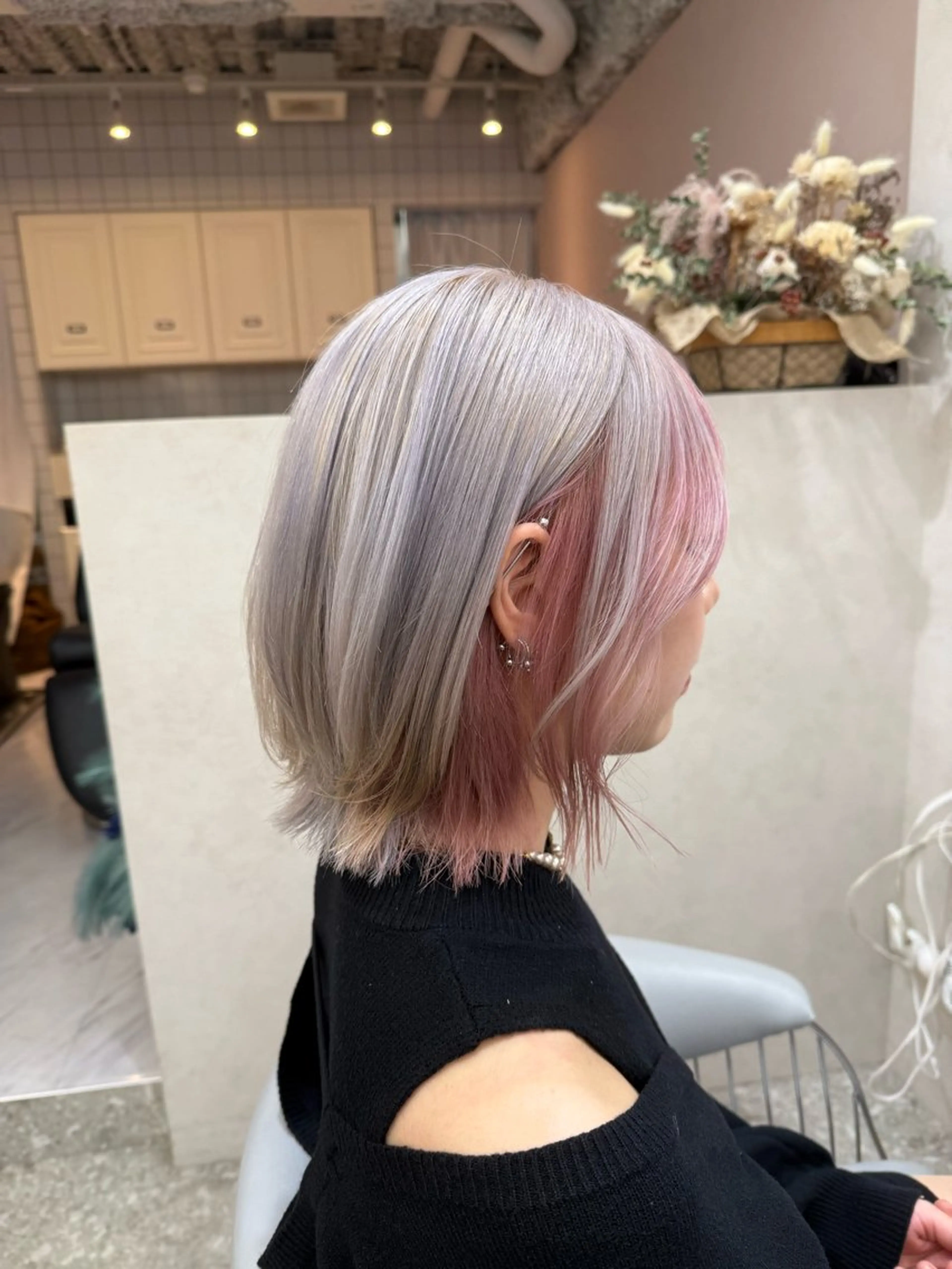 【💎可愛すぎるハイトーン】🫧カット+ダブルカラー+高保湿2stepTr🫧〈補足説明必読〉の写真