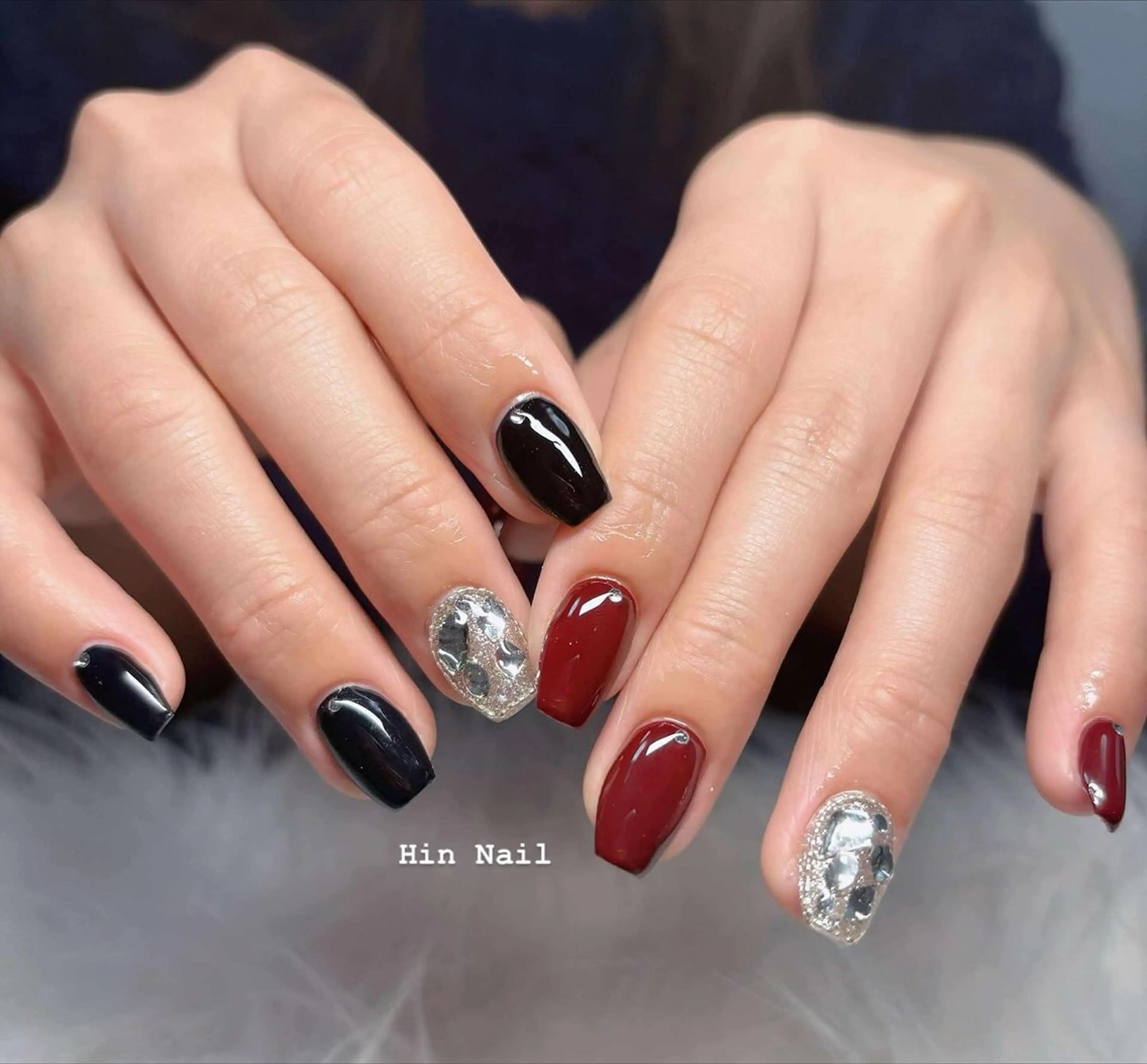 ネイル フットネイル フレンチネイル ジェルネイル グラデーション 韓国ネイル ハンドネイル HIN NAILのネイルデザイン