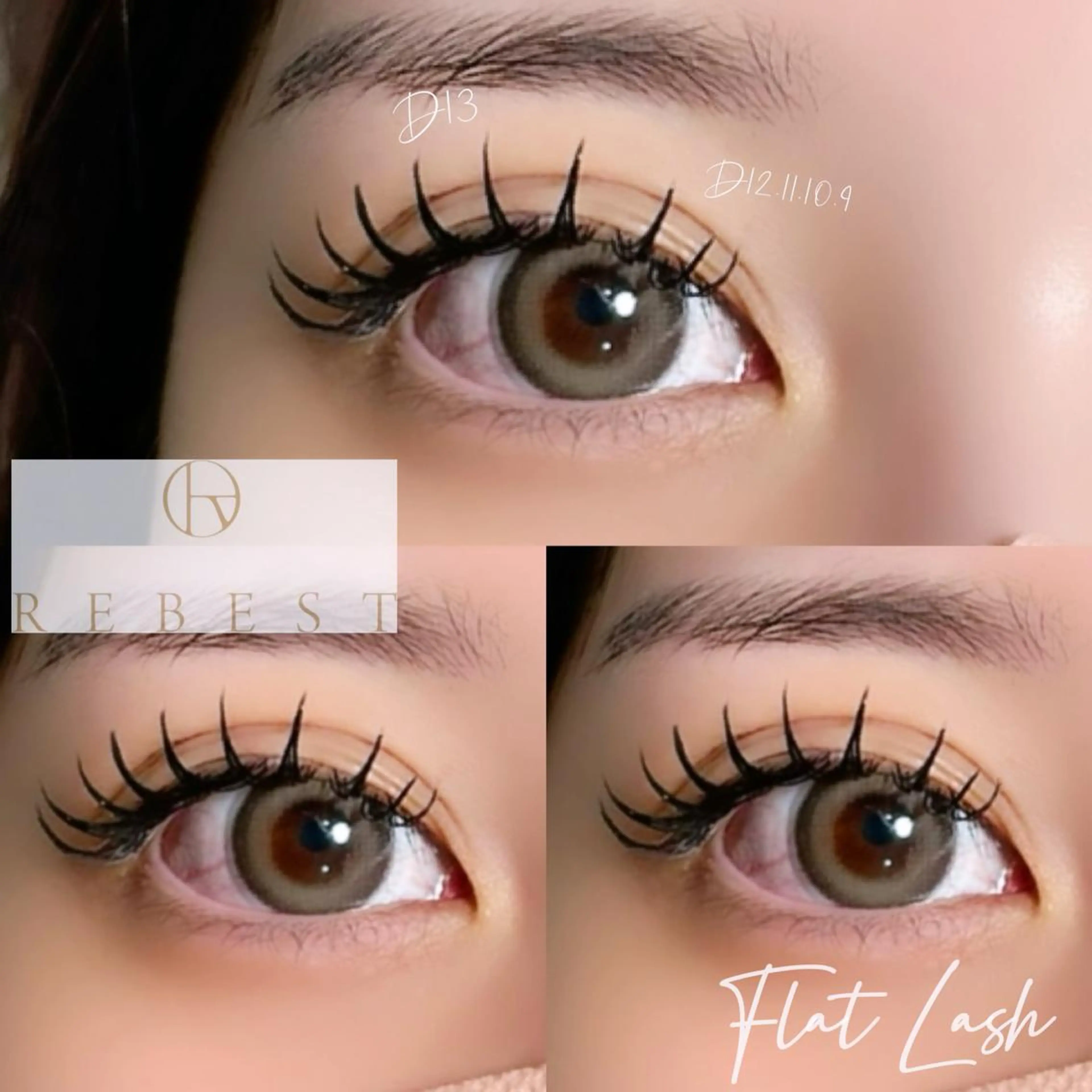 マツエク・マツパ バインドロック フラットラッシュ マツエク REBEST eyelashのマツエク・マツパデザイン