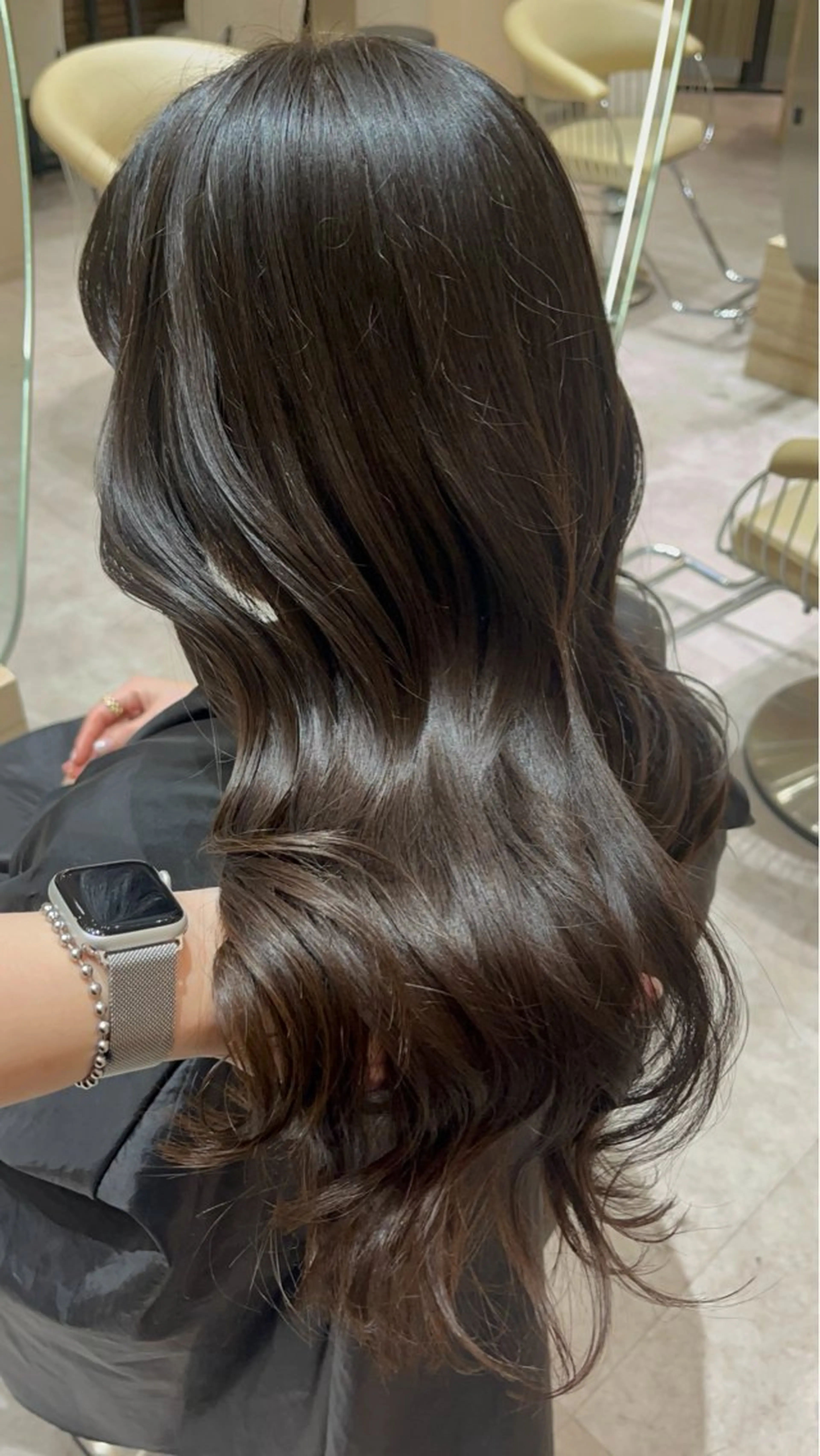 セミロング カラー カット ヘアカラー トリートメント レイヤー/ベージュ ヒヨリ/渋谷のヘアスタイル