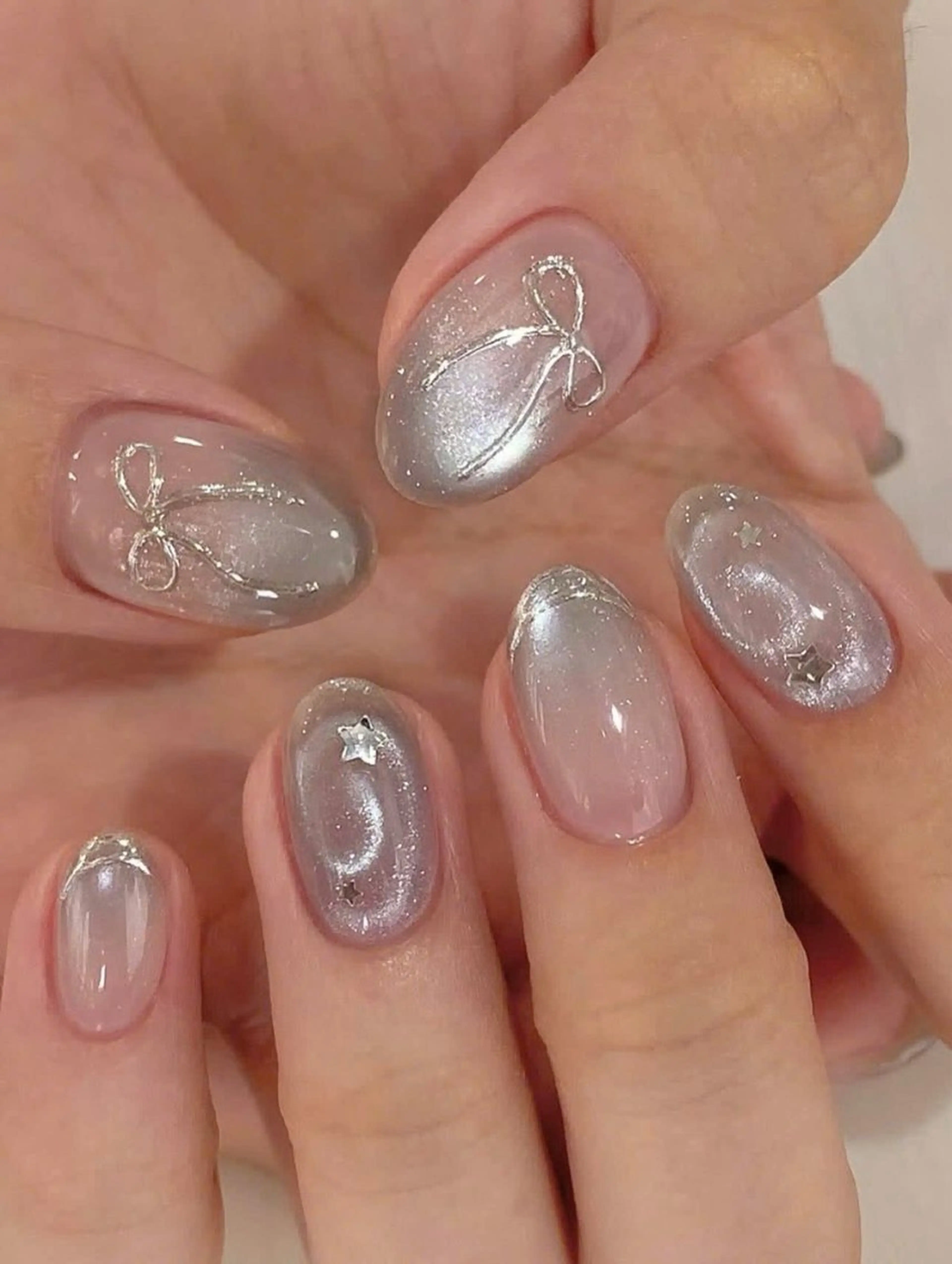 ネイル アートネイル 長さ出し フレンチネイル ジェルネイル グラデーション NAILS BAR SHINJUKUのネイルデザイン