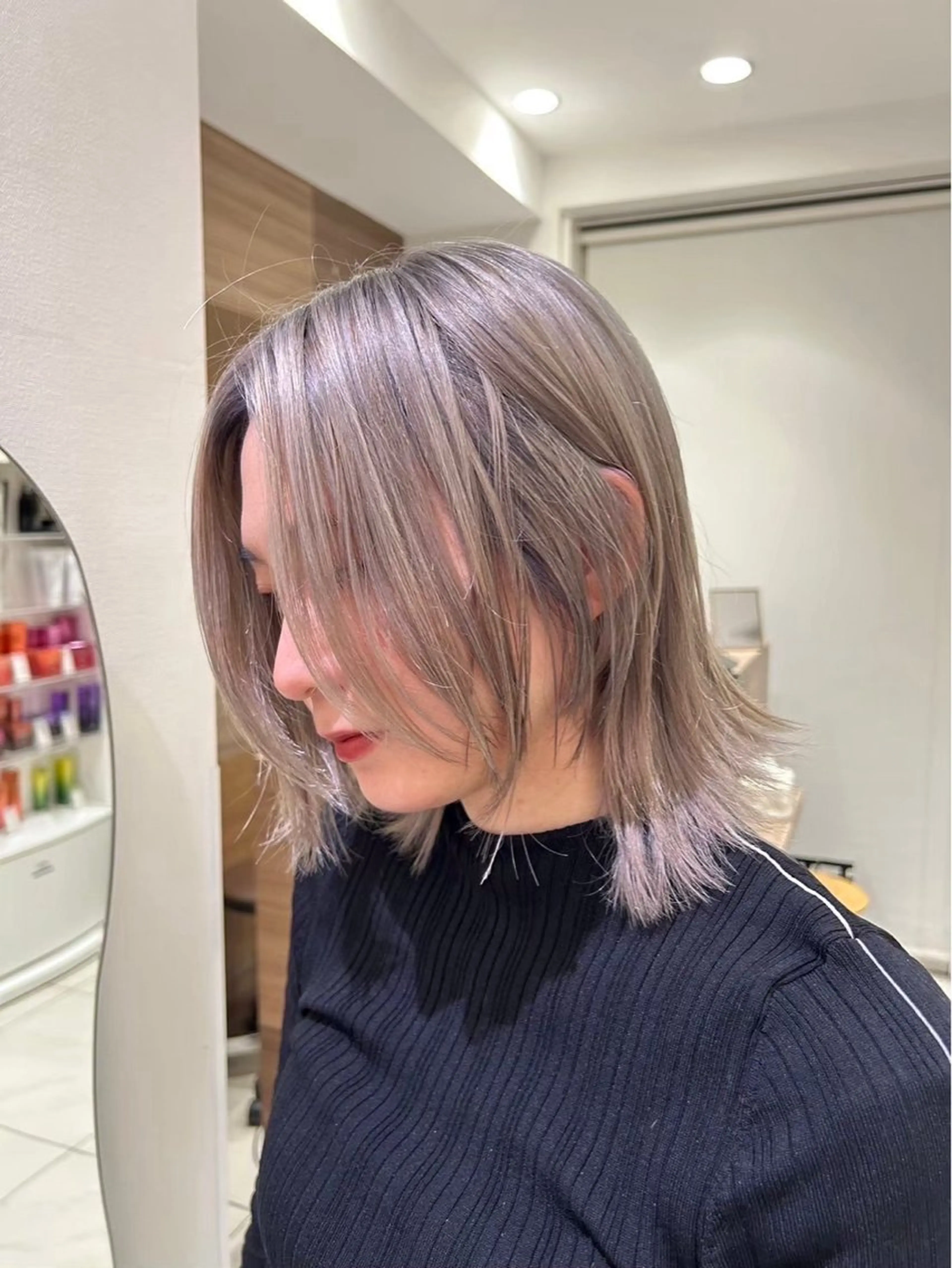 カラー メンズ毛流れ 縮毛特化/土屋丈のヘアスタイル