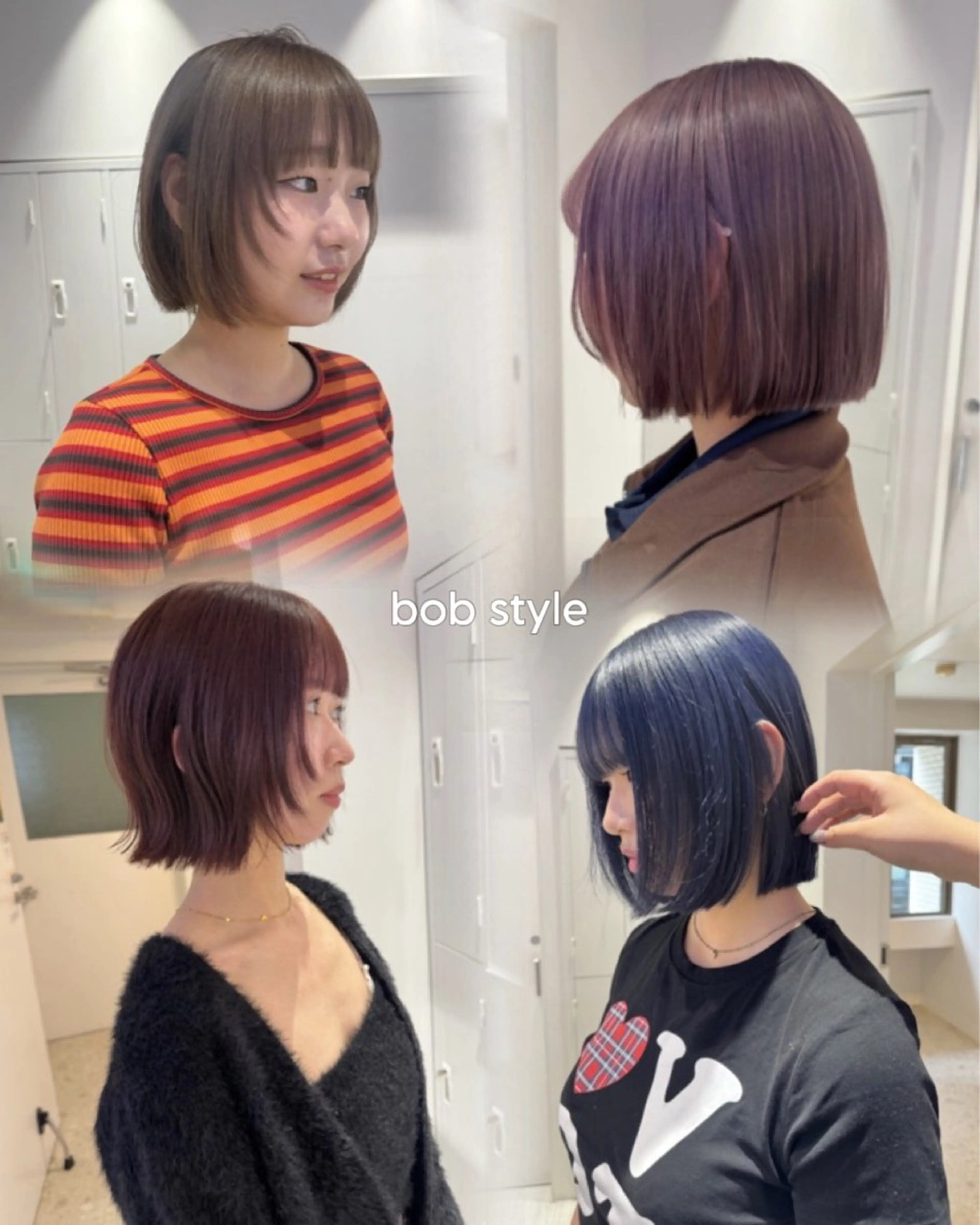 ショート カラー 顔周りカット レイヤーカット カット ヘアカラー トリートメント Ami/艶カラー/ レイヤー/ハイトーンのヘアスタイル