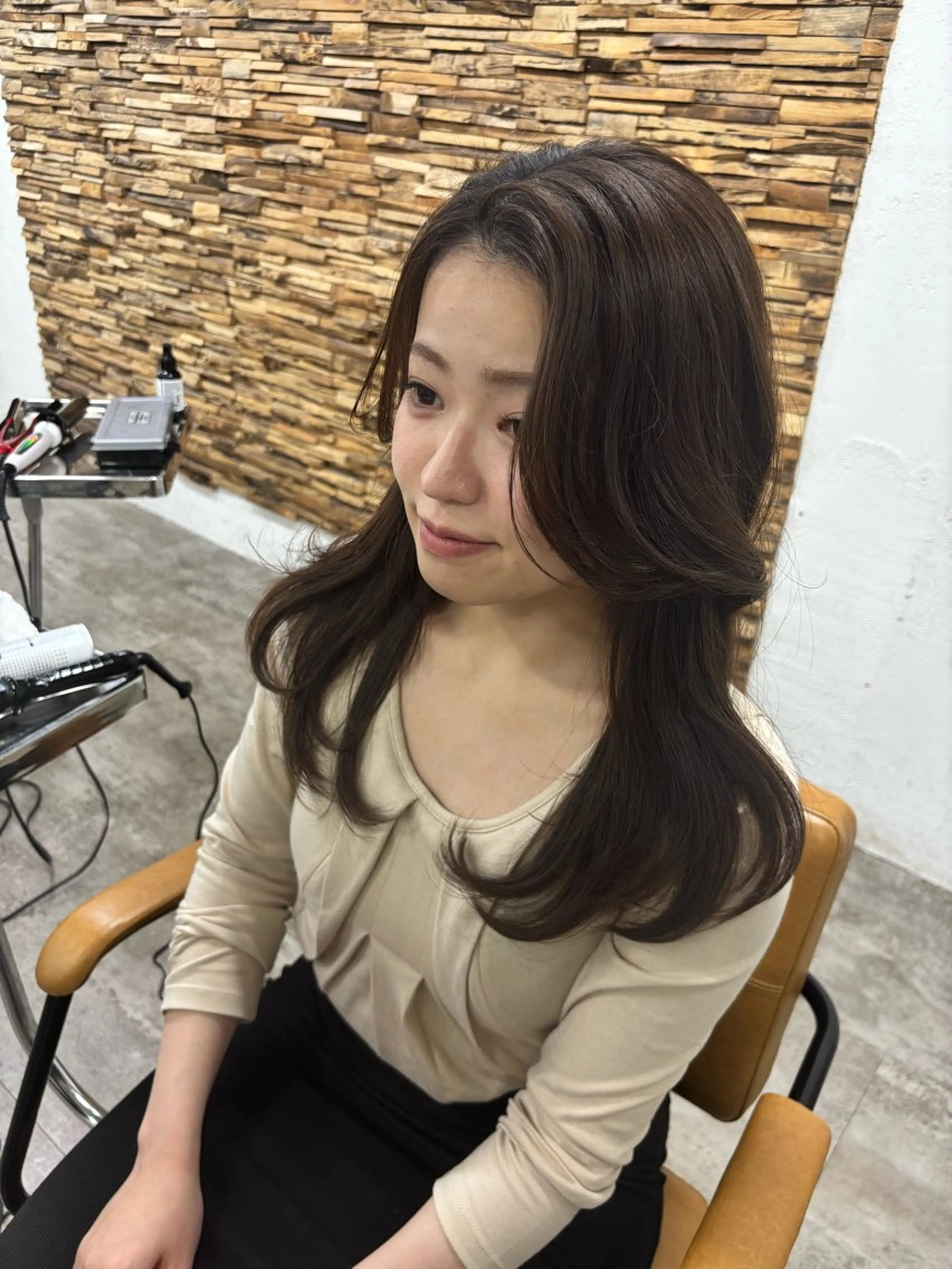 ヘアアレンジ ヘアセット ️韓国ヘア／レイヤー カットYūka❤️のヘアスタイル