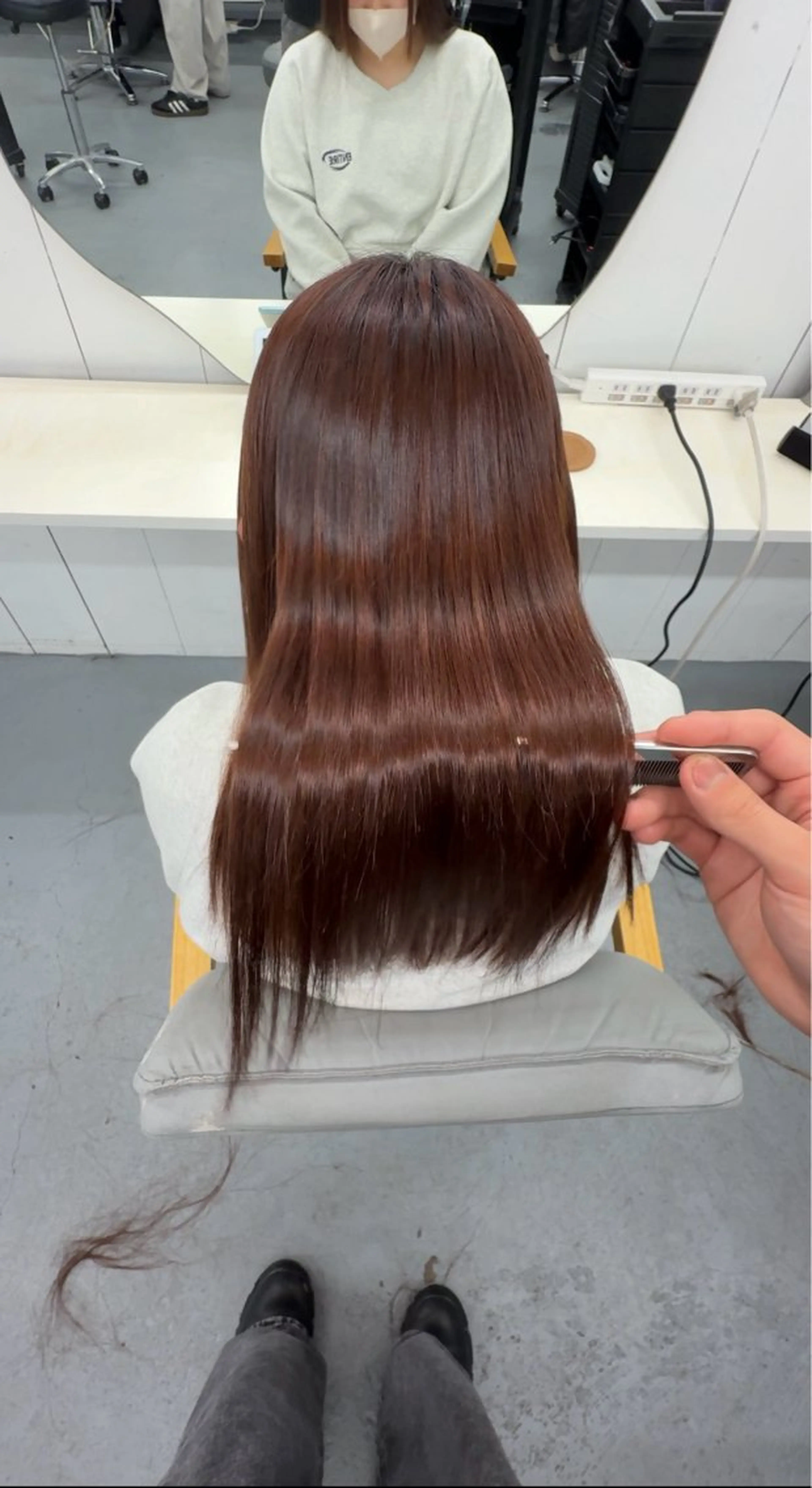 ロング カット 縮毛矯正 トリートメント (柏)美髪矯正 髪質改善特化だいちのヘアスタイル