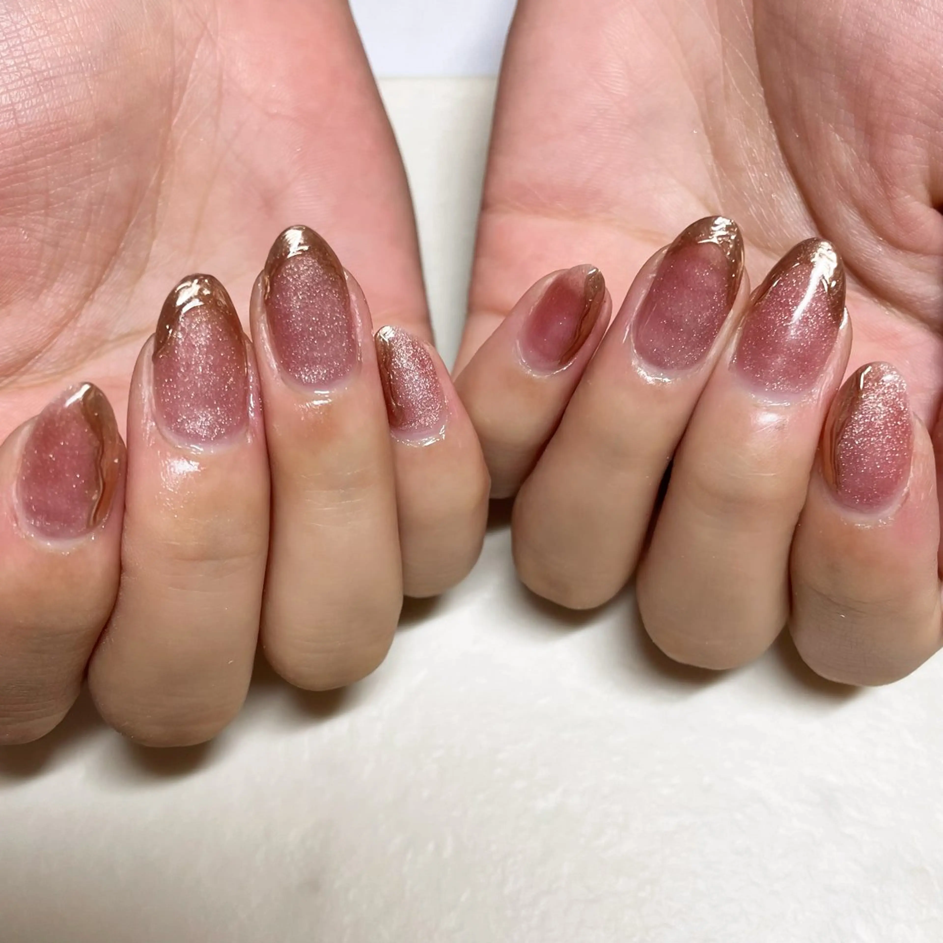 ネイル マグネットネイル ミラーネイル ハンドネイル total salon fu-a'[フーア]所属・佐藤 芽衣のネイルデザイン