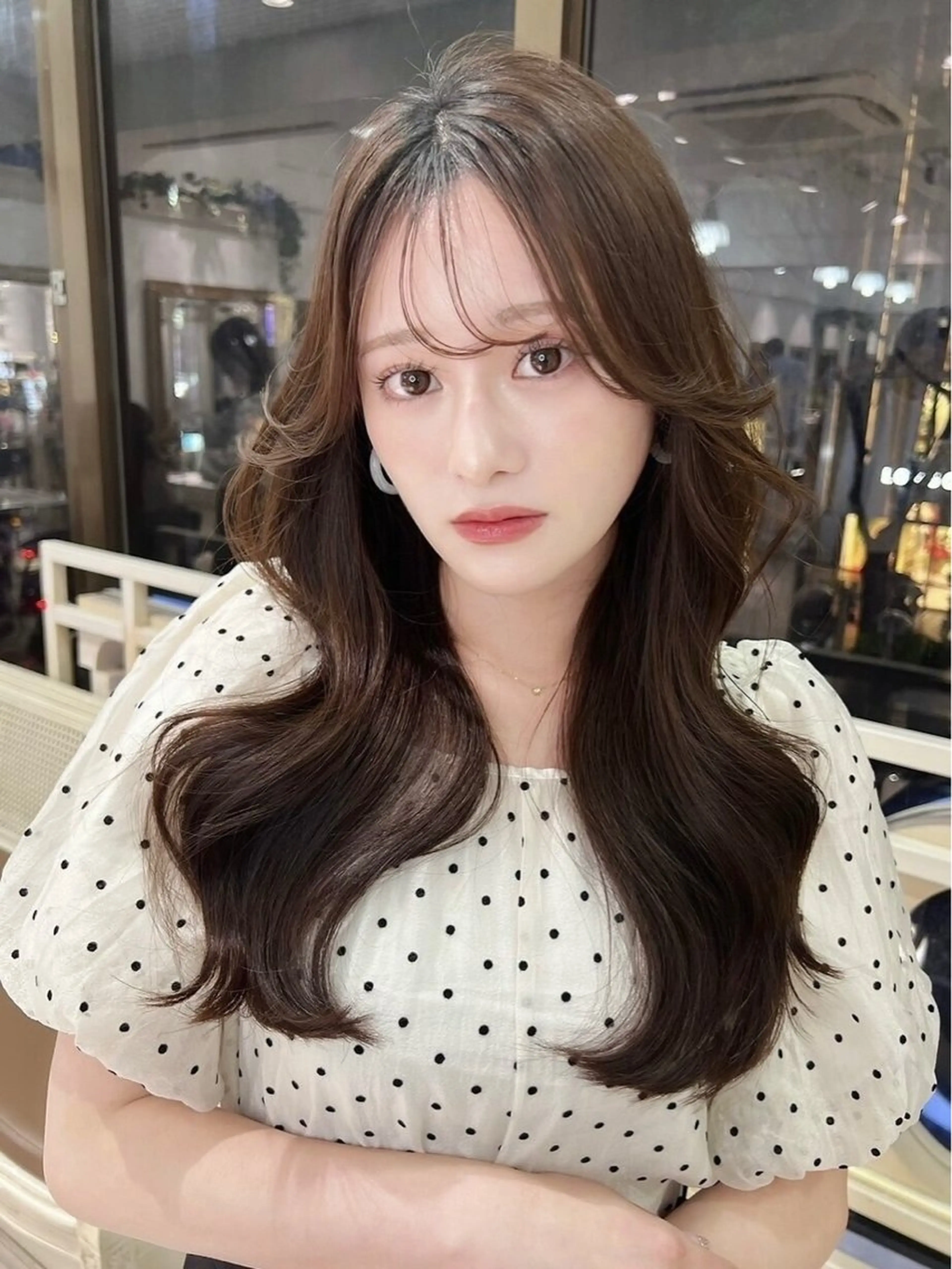 ロング 顔周りカット 蘭｜髪質改善🛋️｜ アレンジ🪄｜透明感のヘアスタイル