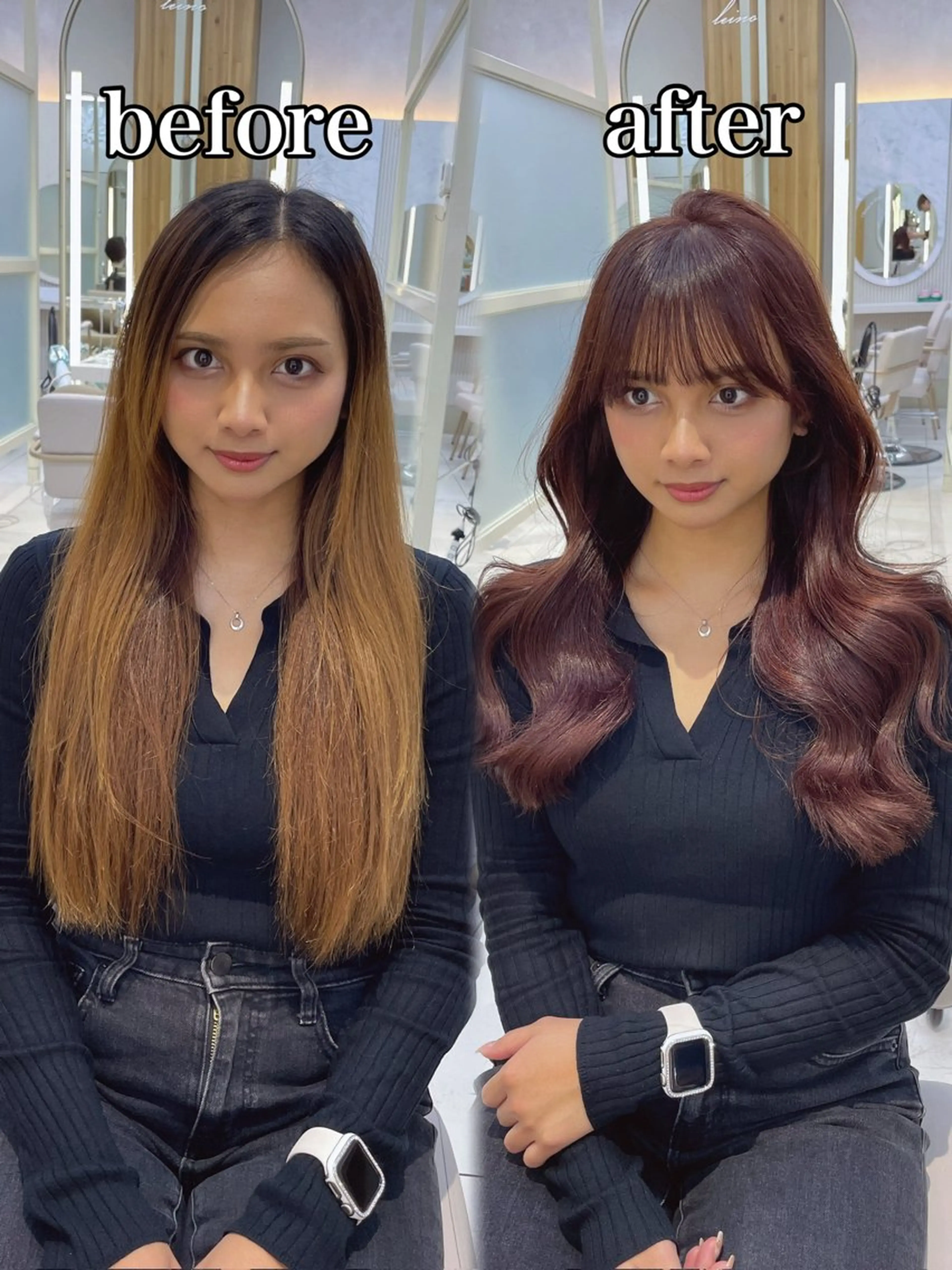 セミロング レイヤー/顔周り /韓国ヘア/TAKUのヘアスタイル