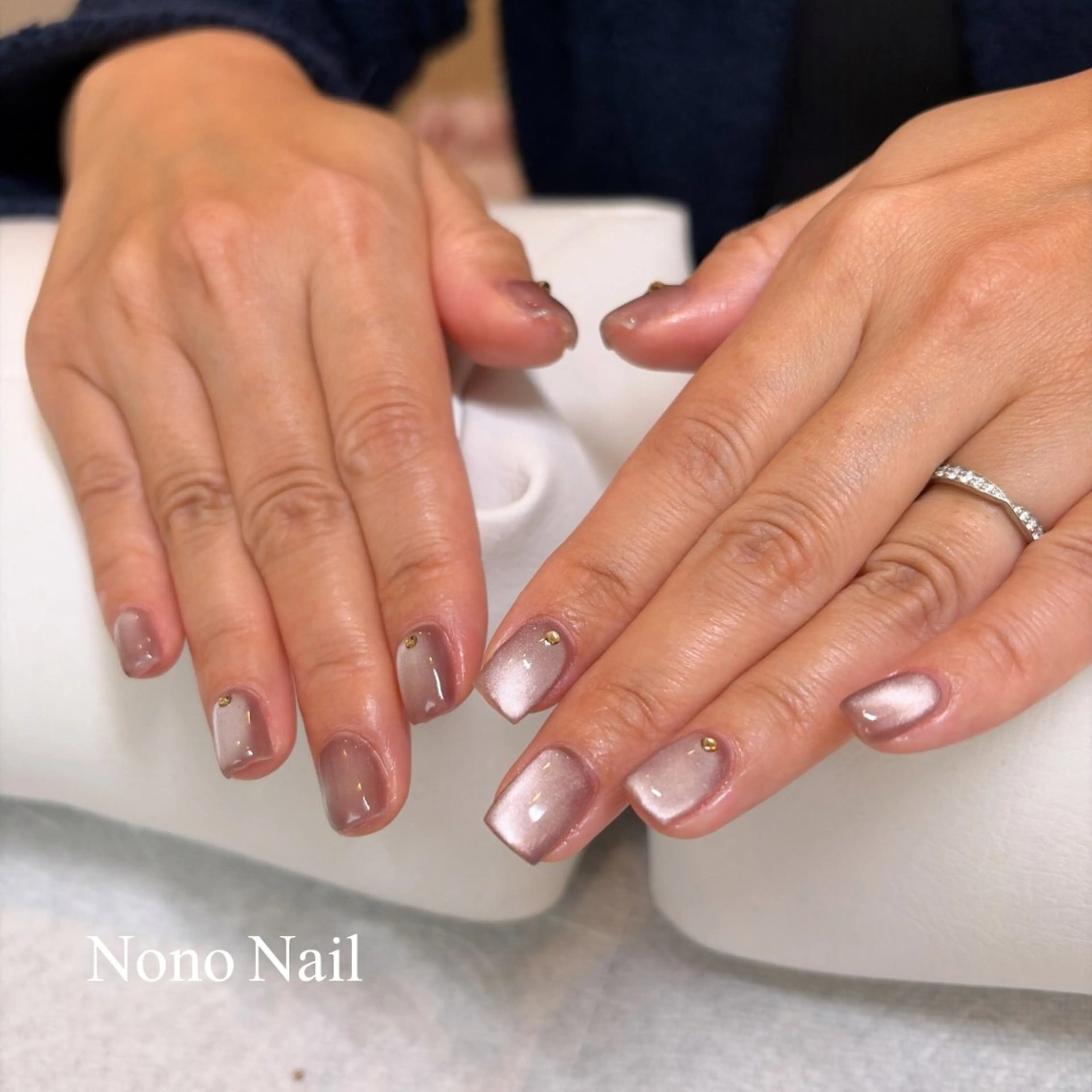 ネイル マグネットネイル ストーンネイル ハンドネイル Nono Nail ノノネイルのネイルデザイン