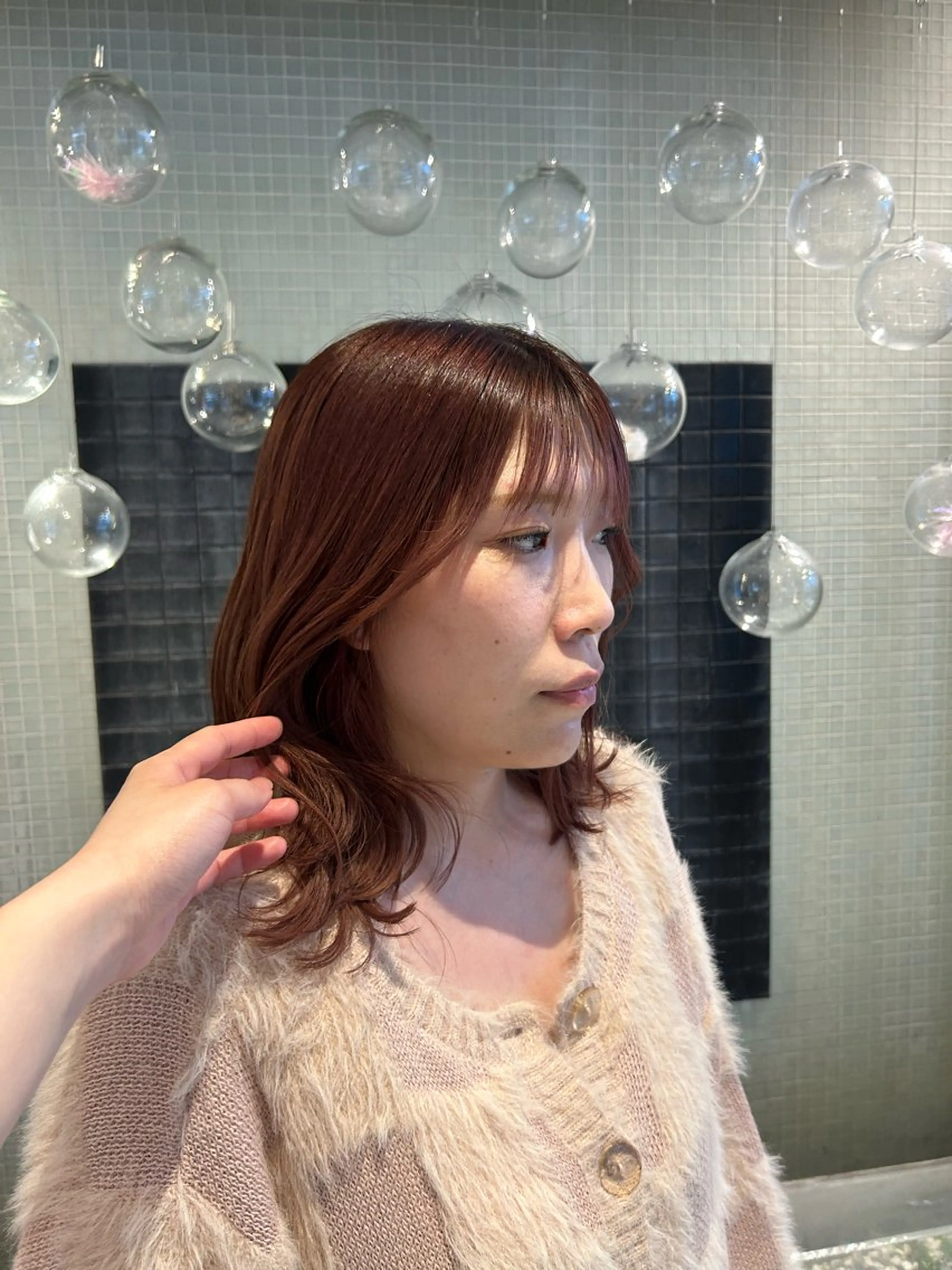 セミロング レイヤーカット 宮本 果凜のヘアスタイル