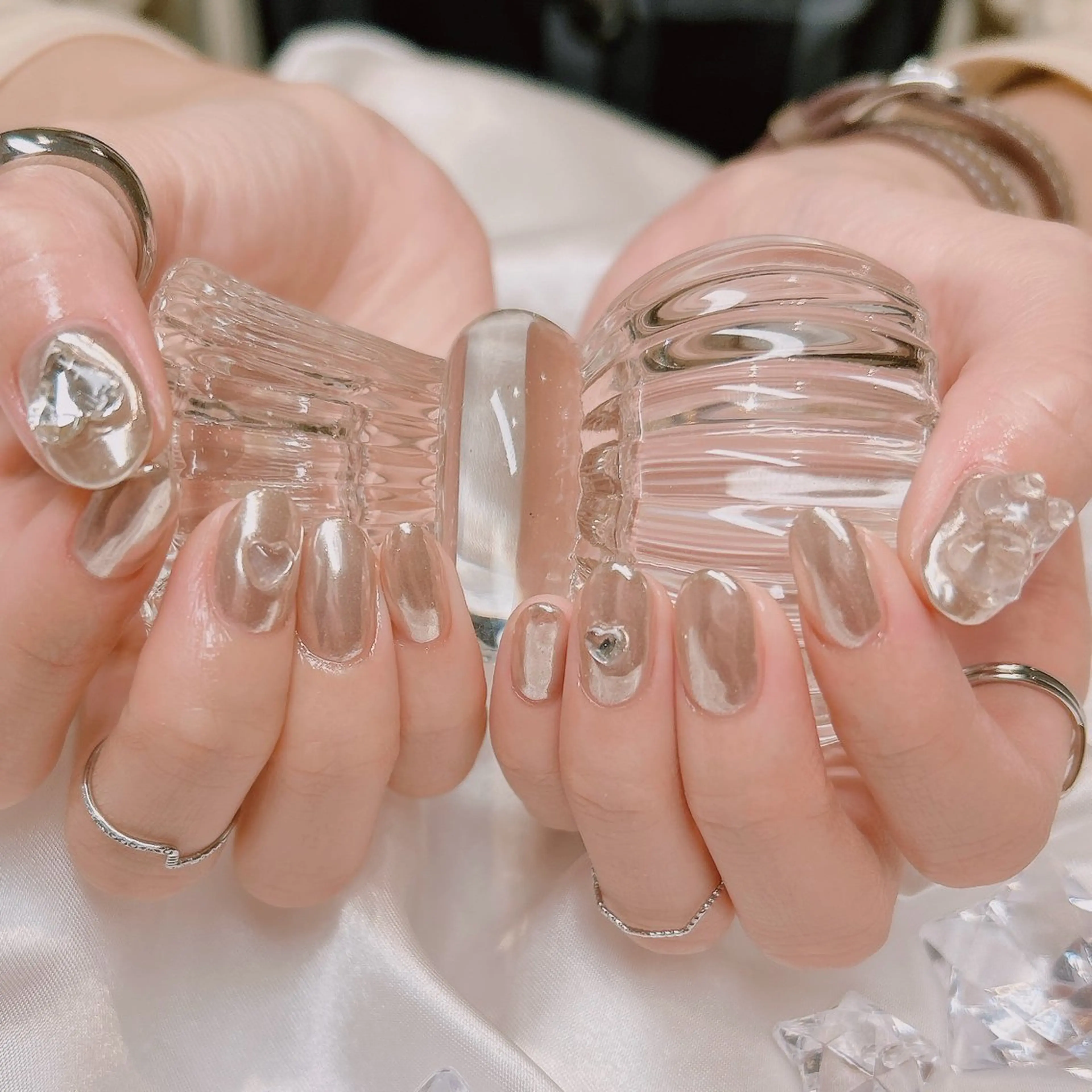 ネイル ミラーネイル junna 金山.東別院.上前津のネイルデザイン