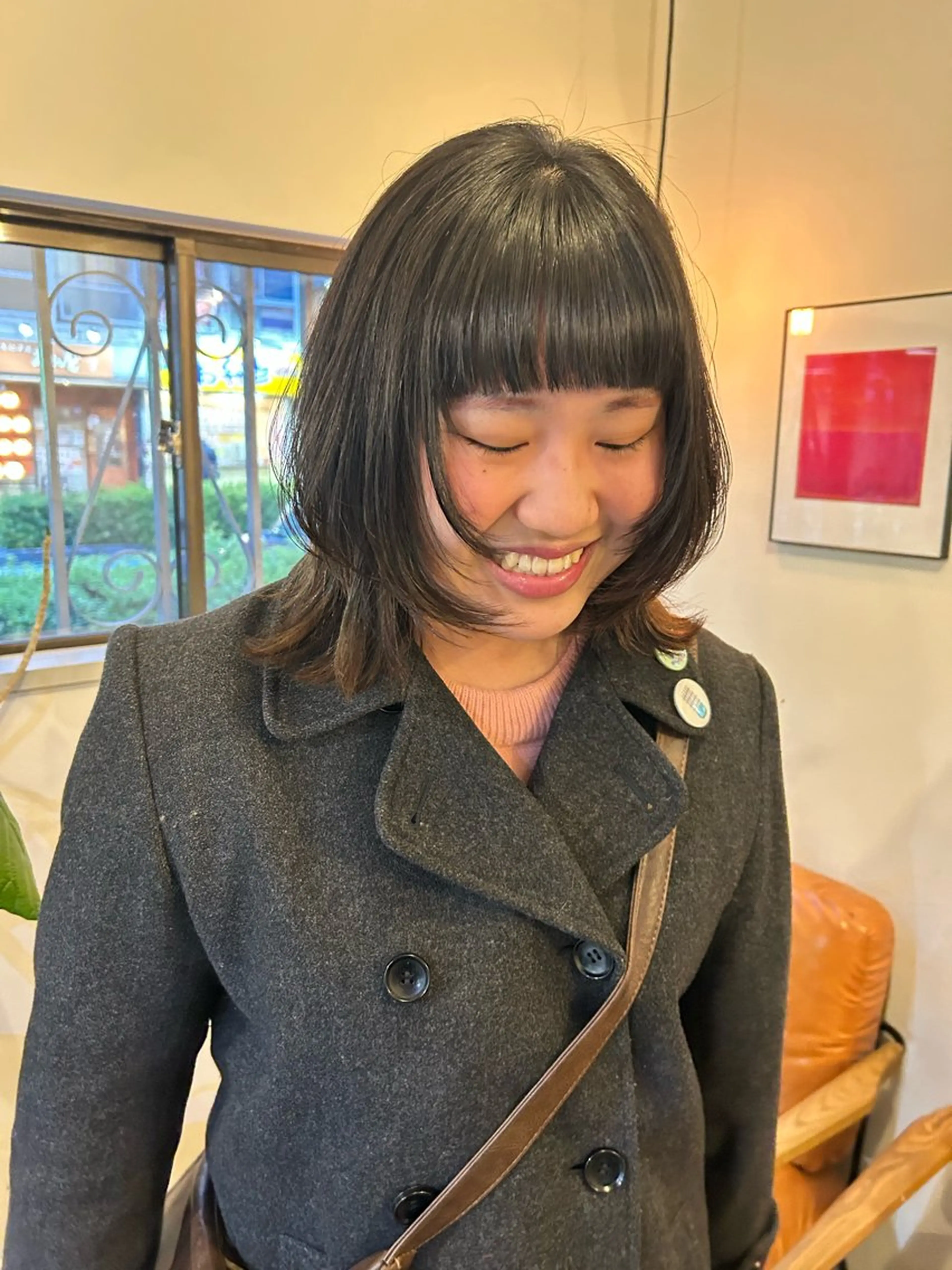 ショート 顔周りカット レイヤーカット 南浦和/透明感カラー 美髪矯正💎momoのヘアスタイル