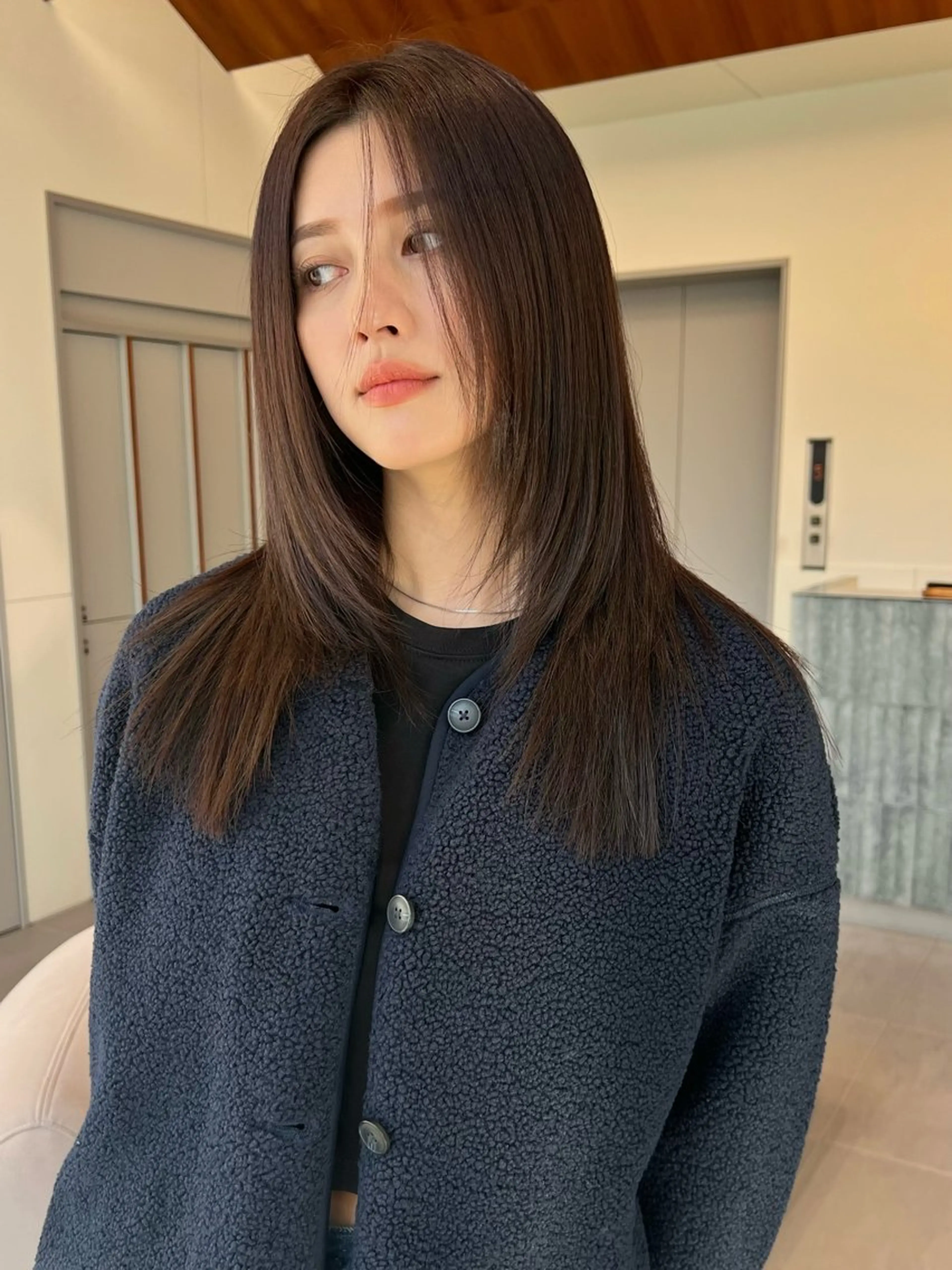 セミロング 透けるカラー🫧 Memi🎀のヘアスタイル