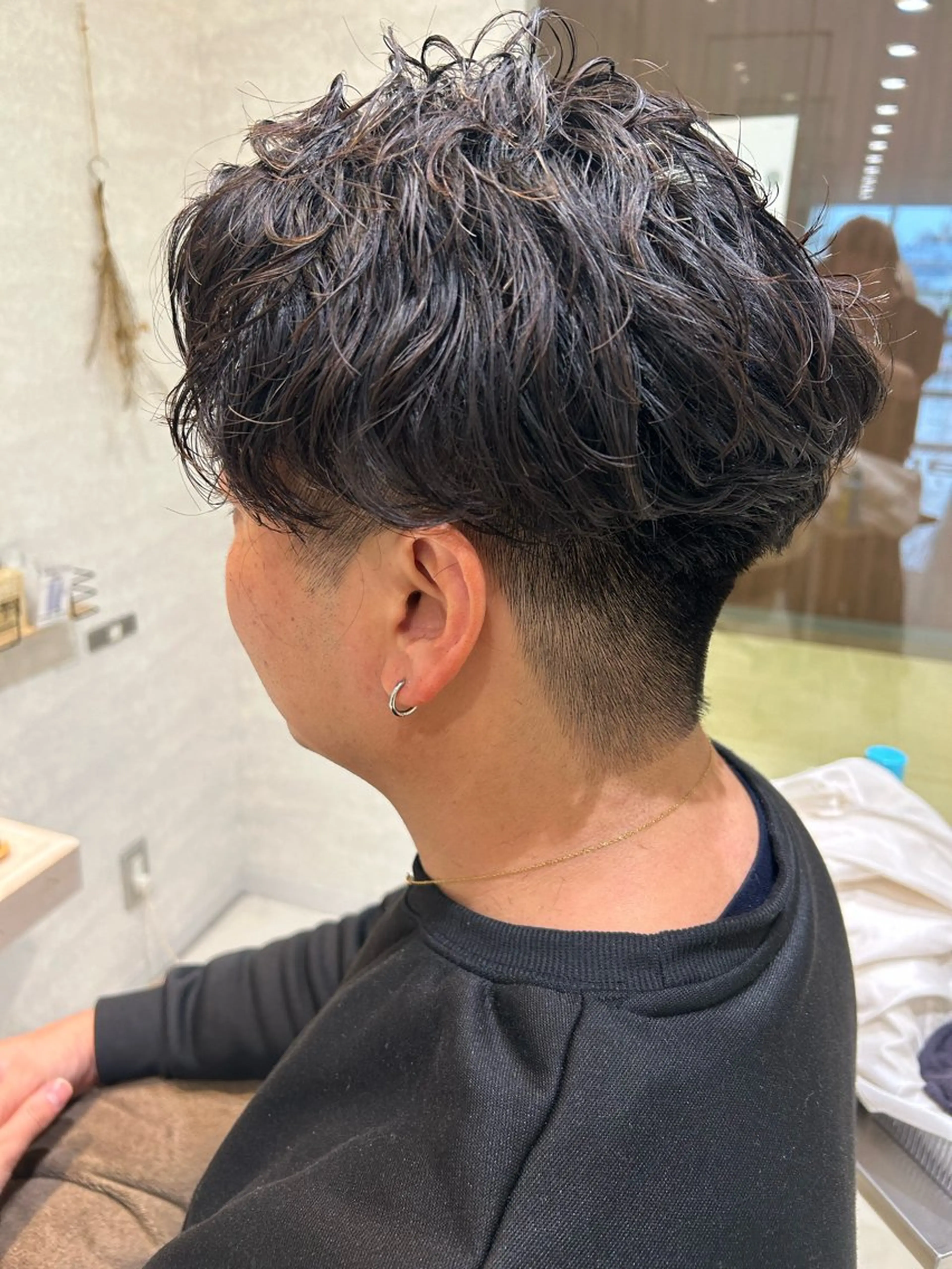 パーマ メンズ マッシュ メンズパーマ 刈り上げ メンズカット/パ ーマ/スズキショウタのヘアスタイル