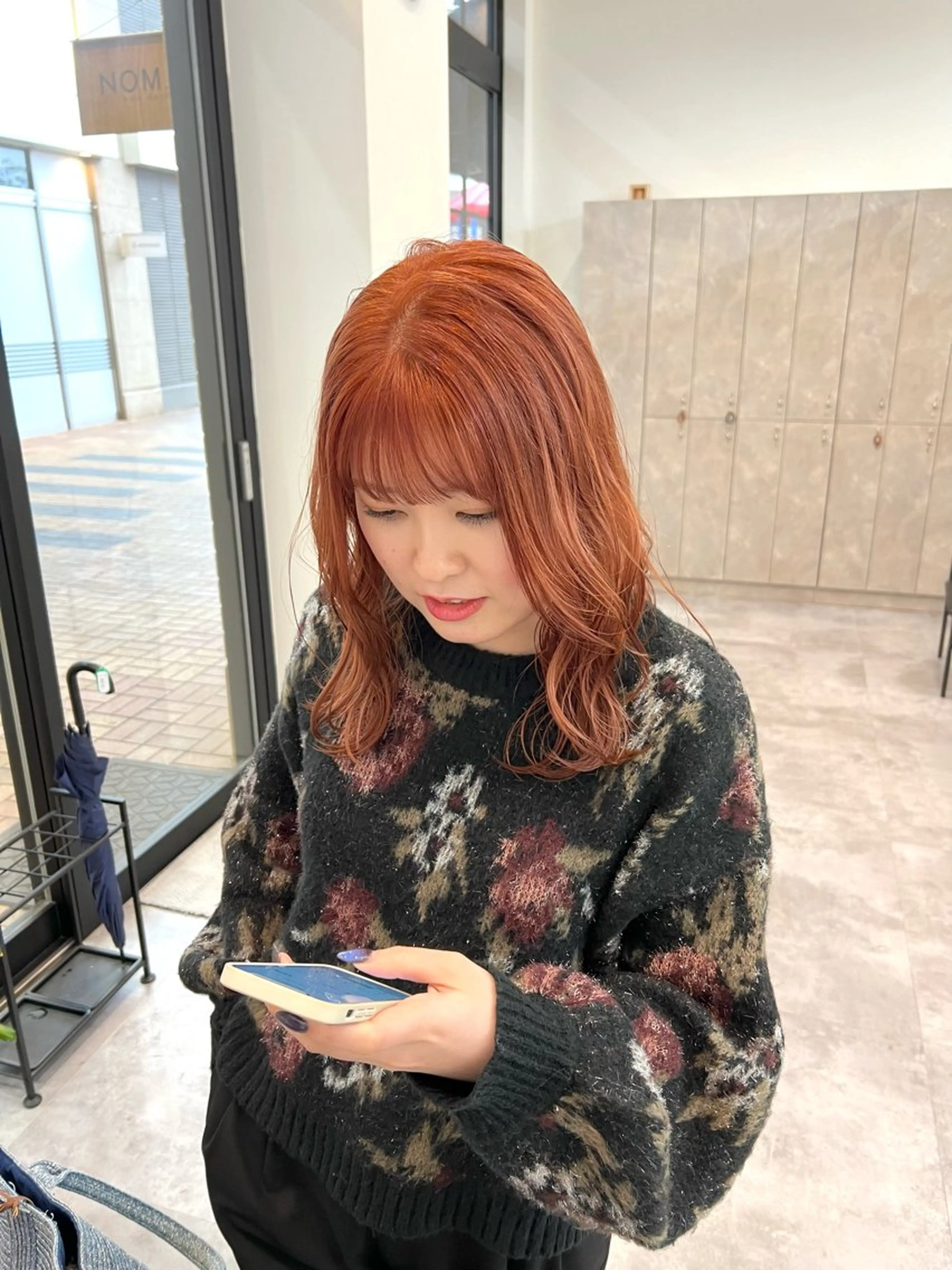 ミディアム カラー オレンジ ✨NOMAD印西✨ 黒川勇輝のヘアスタイル