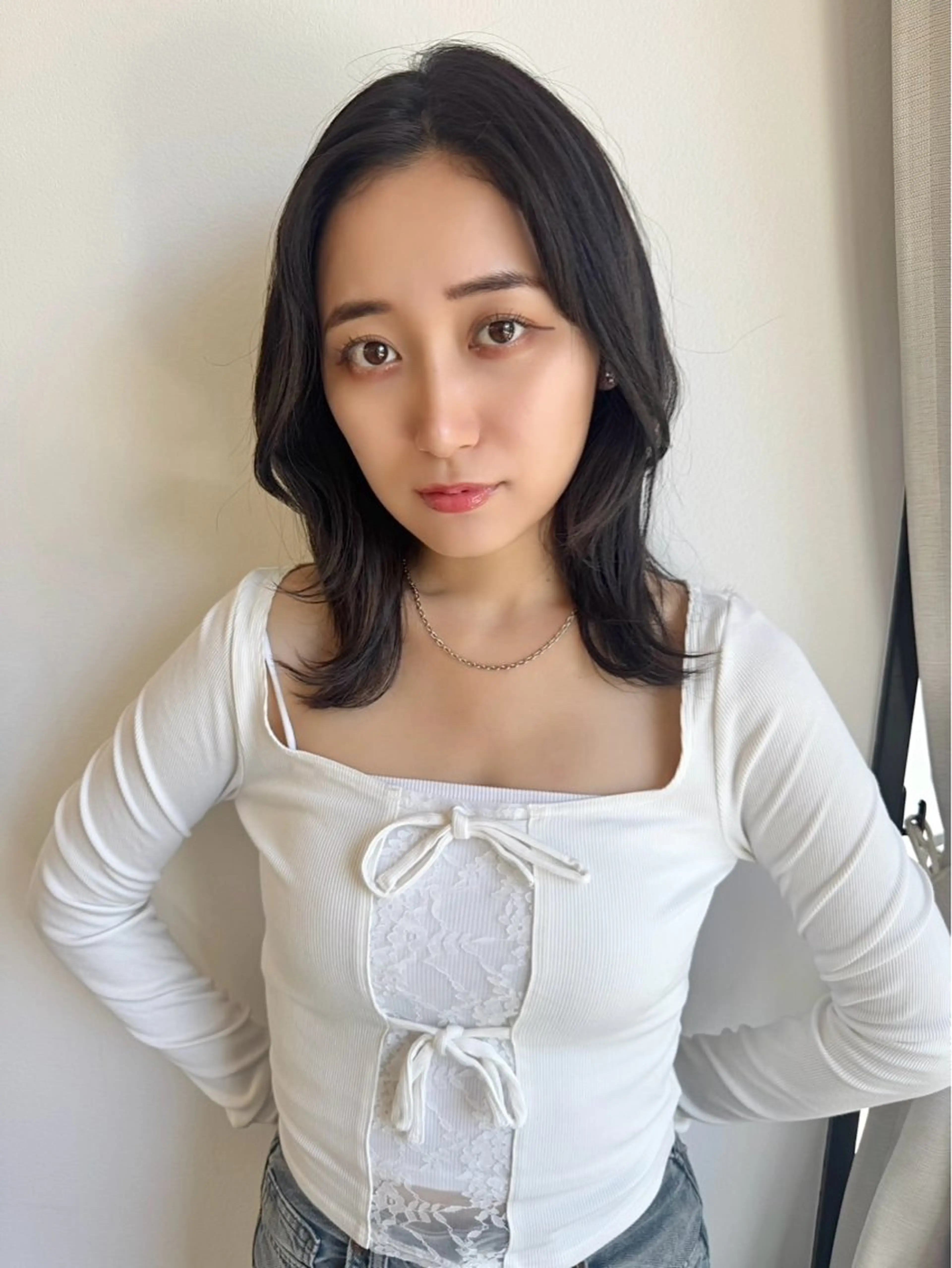 ミディアム 金山/レイヤー カット/Hikariのヘアスタイル