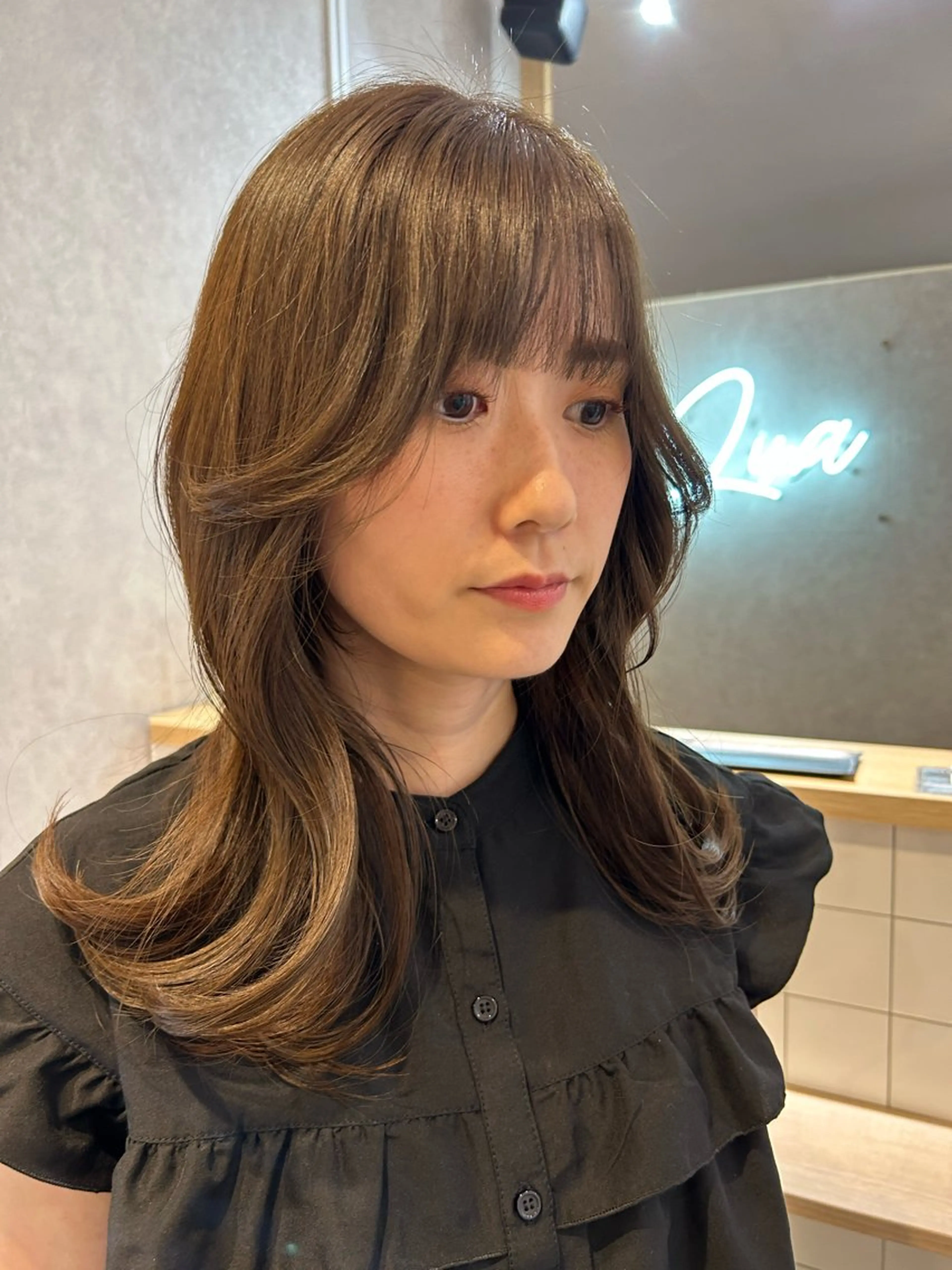 ミディアム カラー mizuki roan多々良店のヘアスタイル