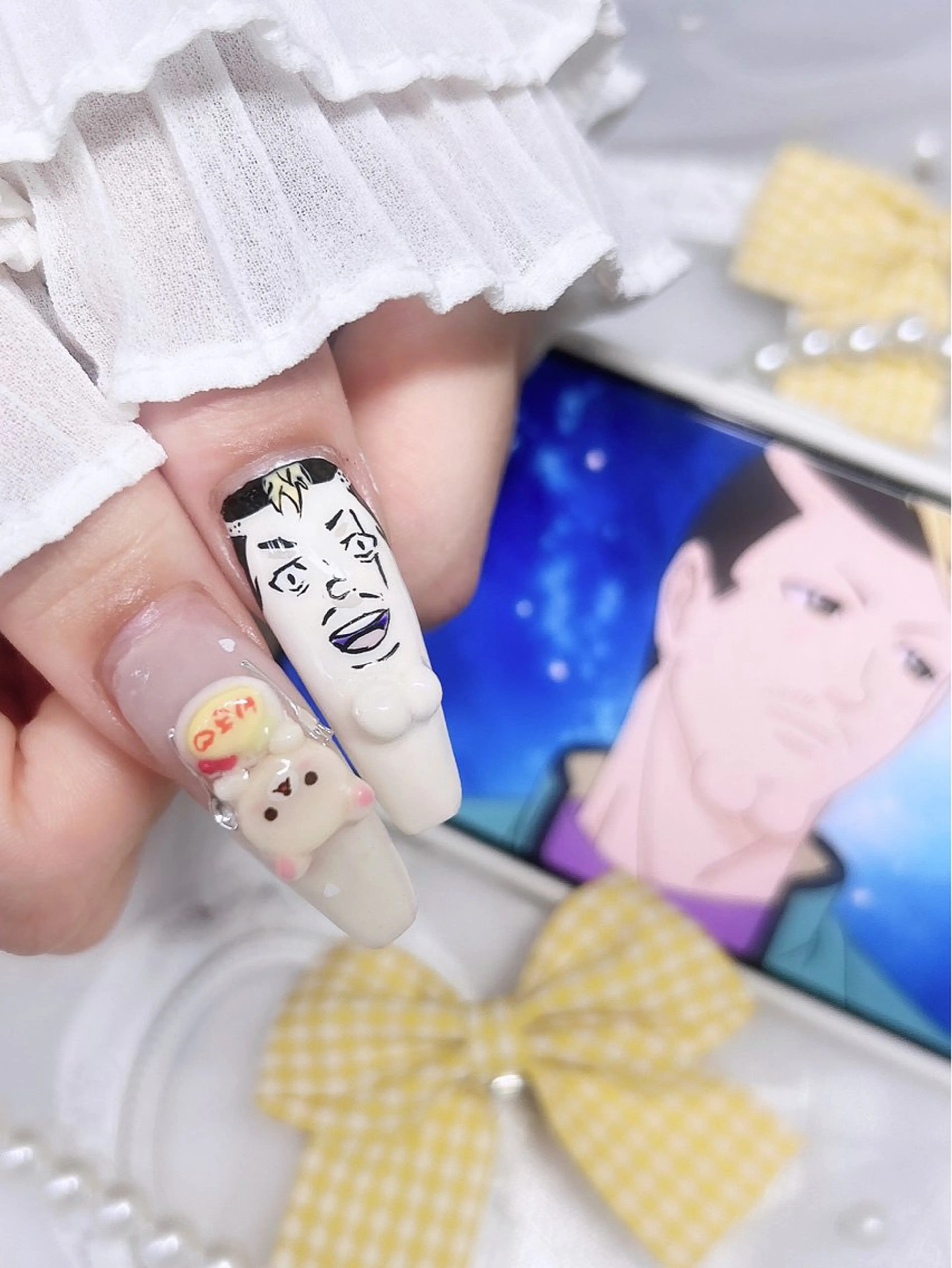 ネイル ハンドネイル ️🫧みつき/ 渋谷/痛ネイル️🫧のネイルデザイン