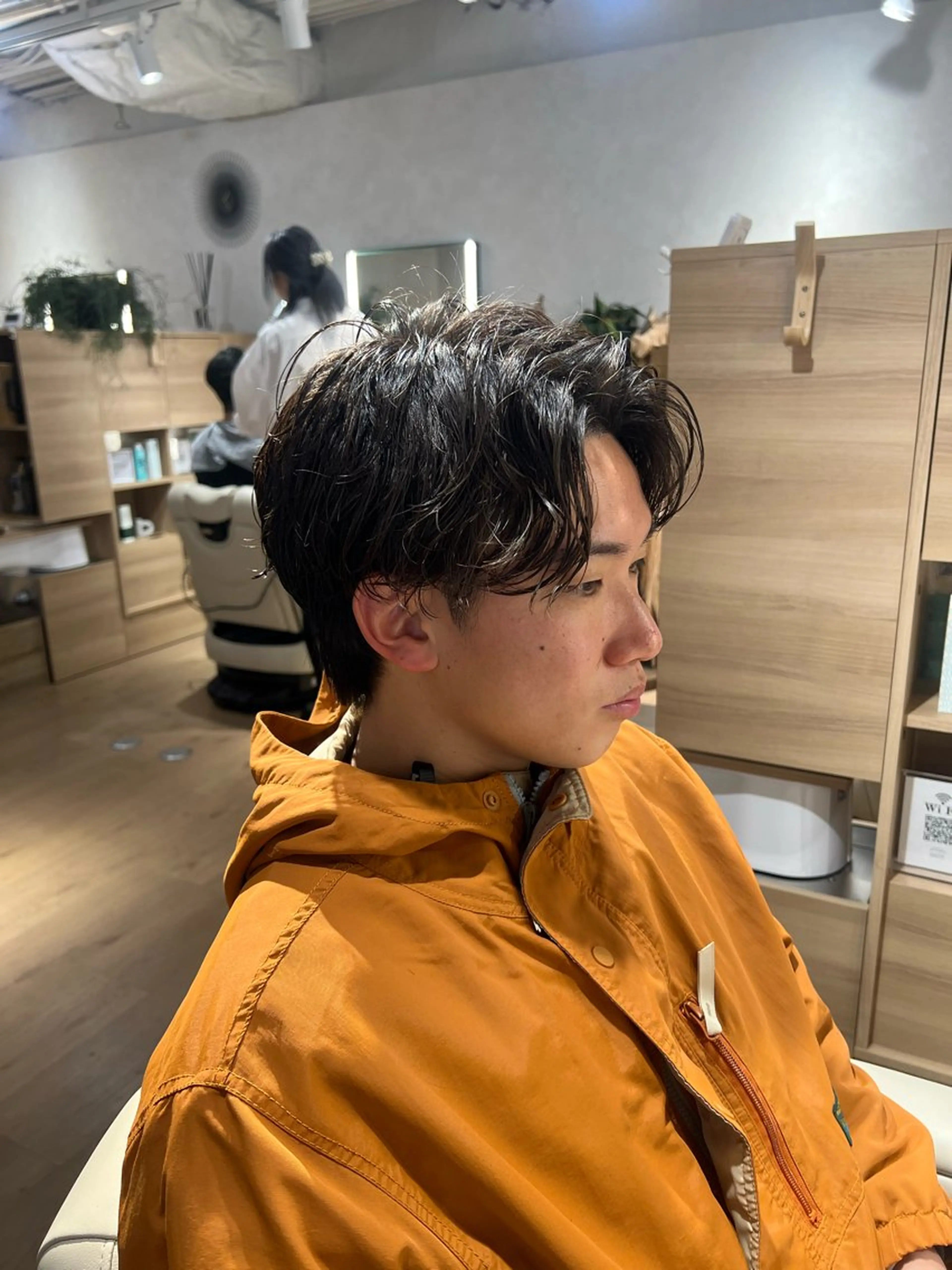 ショート パーマ メンズ カット パーマ 梅田茶屋町メンズ 専門美容師 山元一平のヘアスタイル