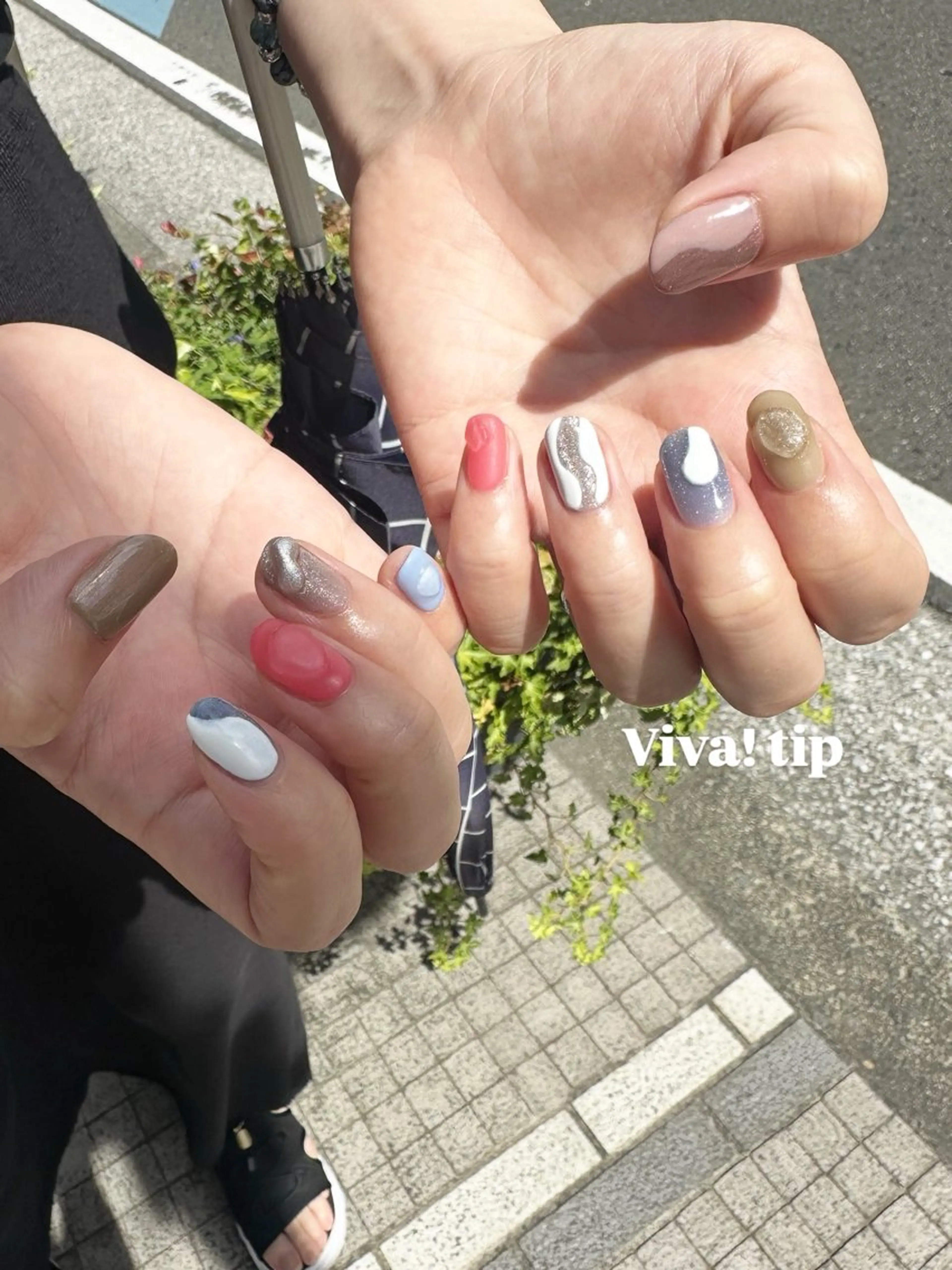 ネイル ニュアンスネイル Viva!tip ビバティップネイルのネイルデザイン