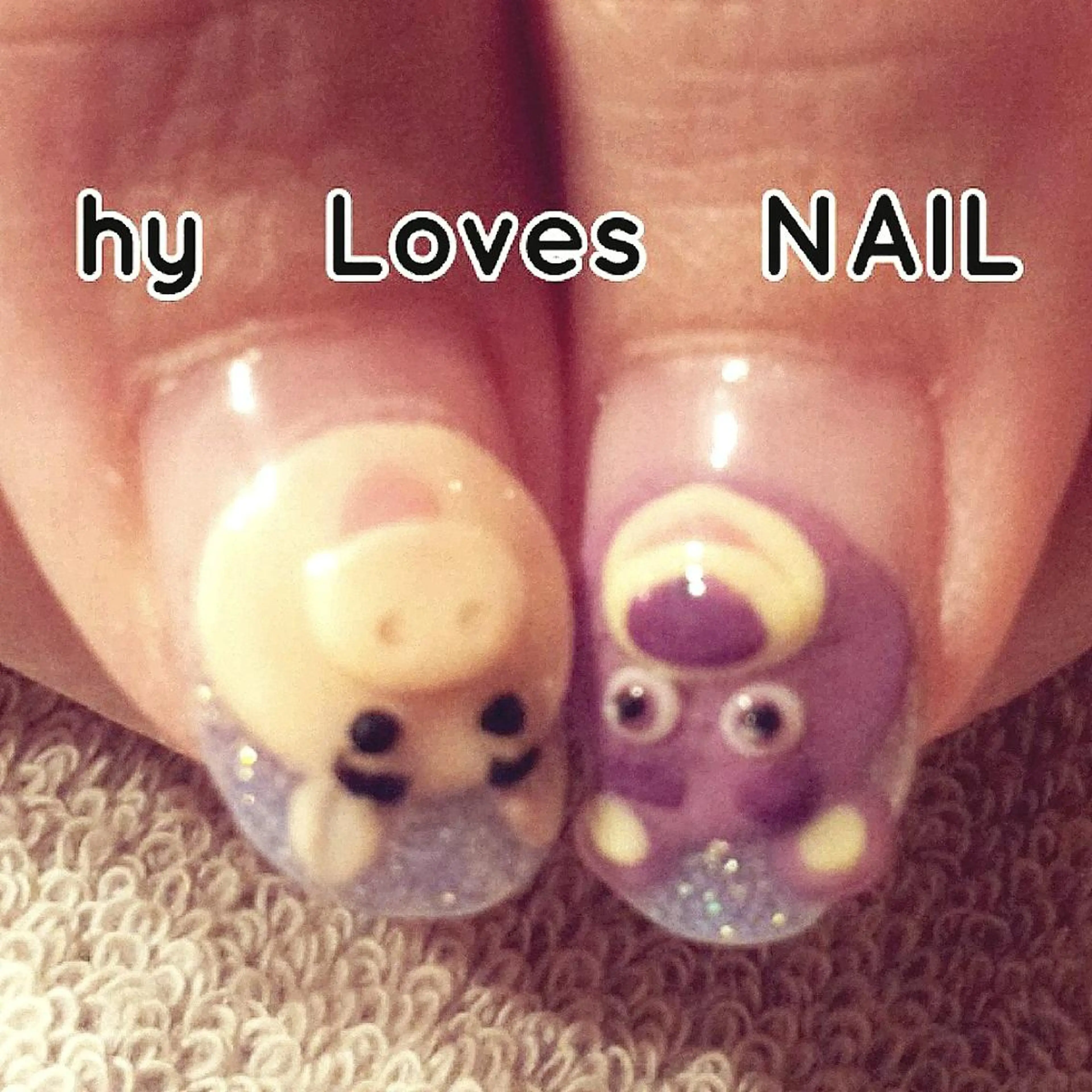 ネイル ジェルネイル ラメ(グリッター) ショートネイル ハンドネイル よしだ ひろきのネイルデザイン