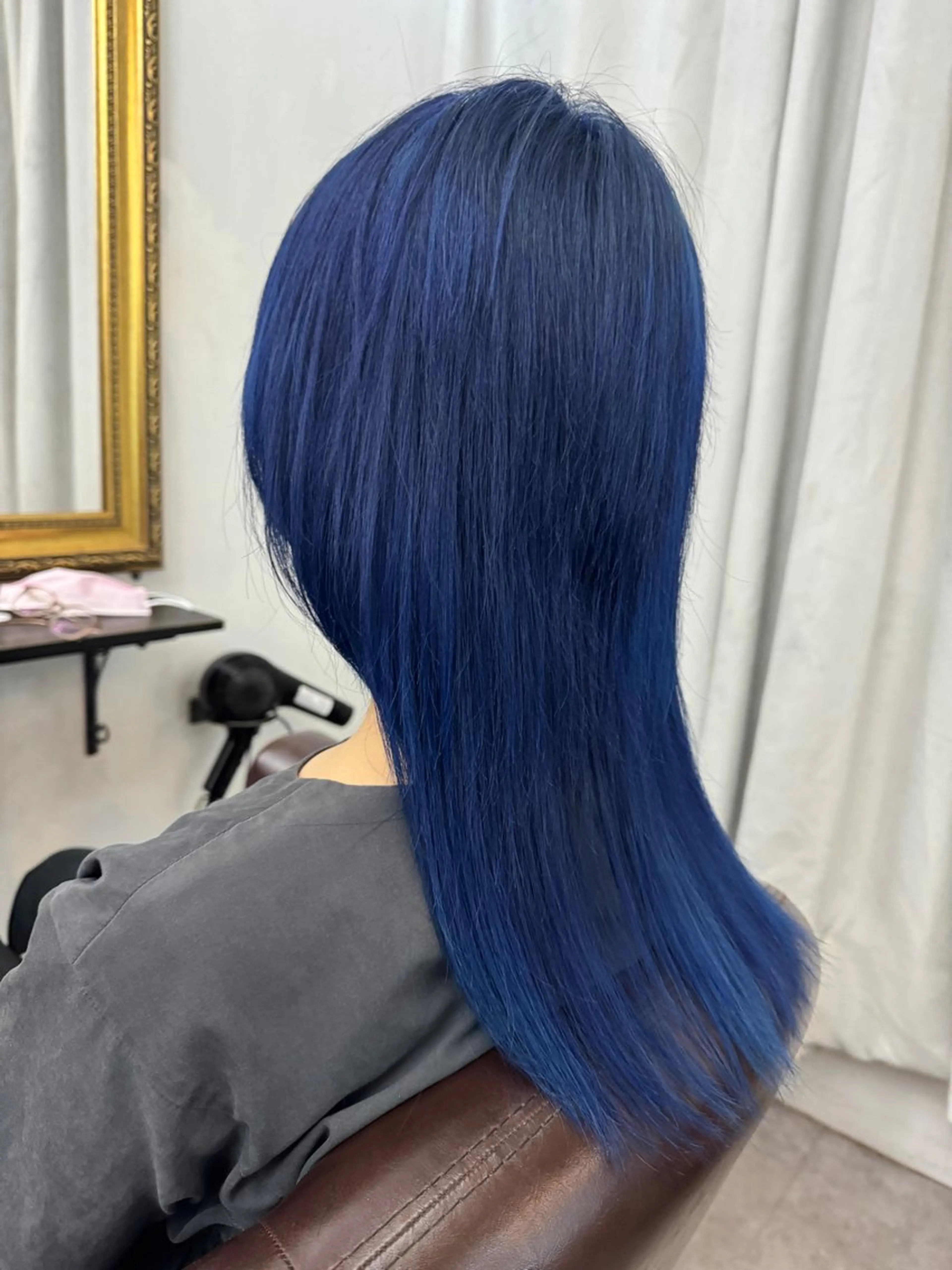 カラー ブリーチ ブルーカラー ハイトーンカラー 若宮 宣弘のヘアスタイル