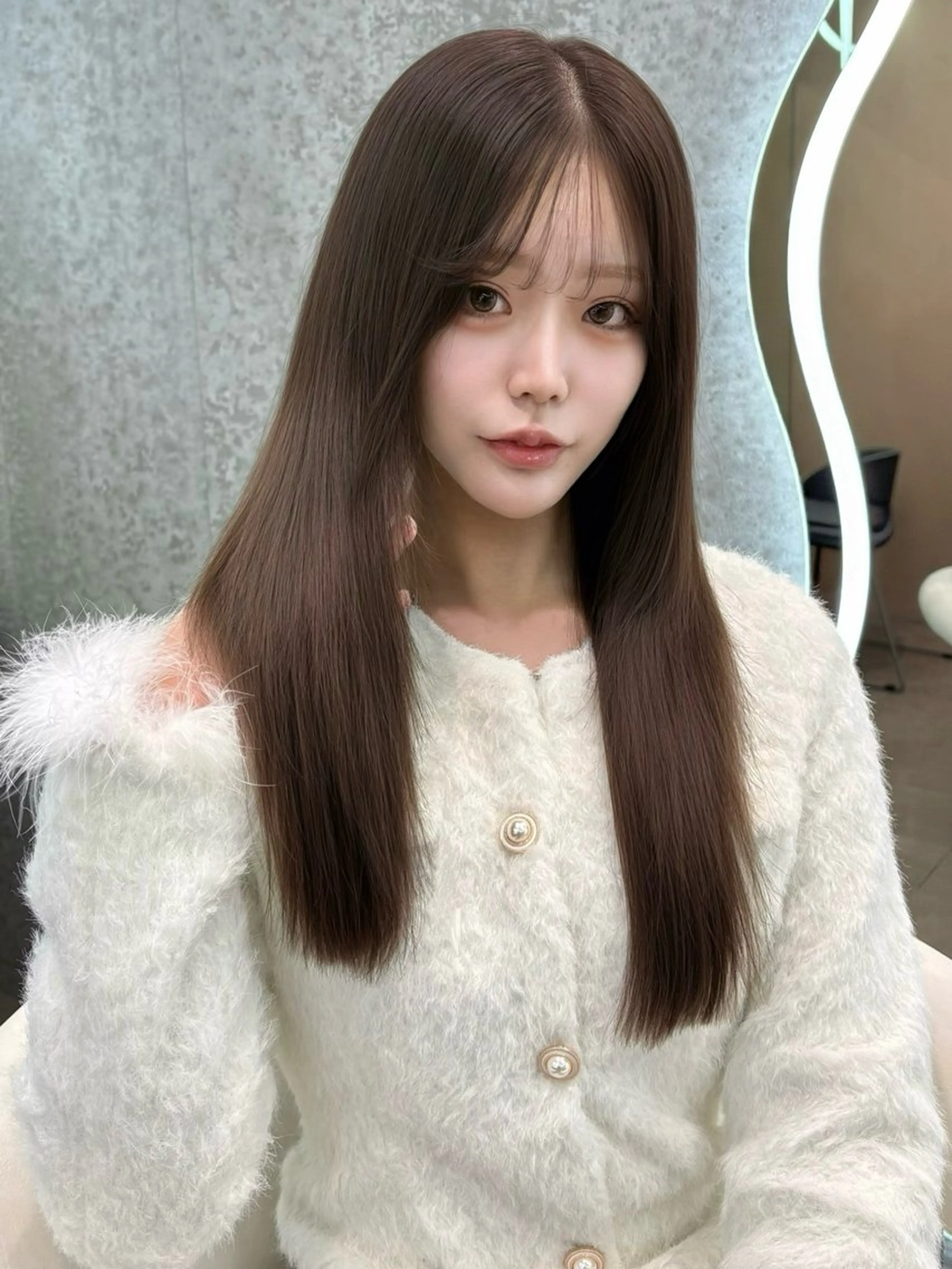 ロング カラー ヘアアレンジ アッシュ 黒髪 ブリーチ ブルーカラー ブルーブラック カット ヘアカラー 縮毛矯正 トリートメント ヘアセット 大宮‎🩵縮毛矯正 レイヤー　佐藤和のヘアスタイル