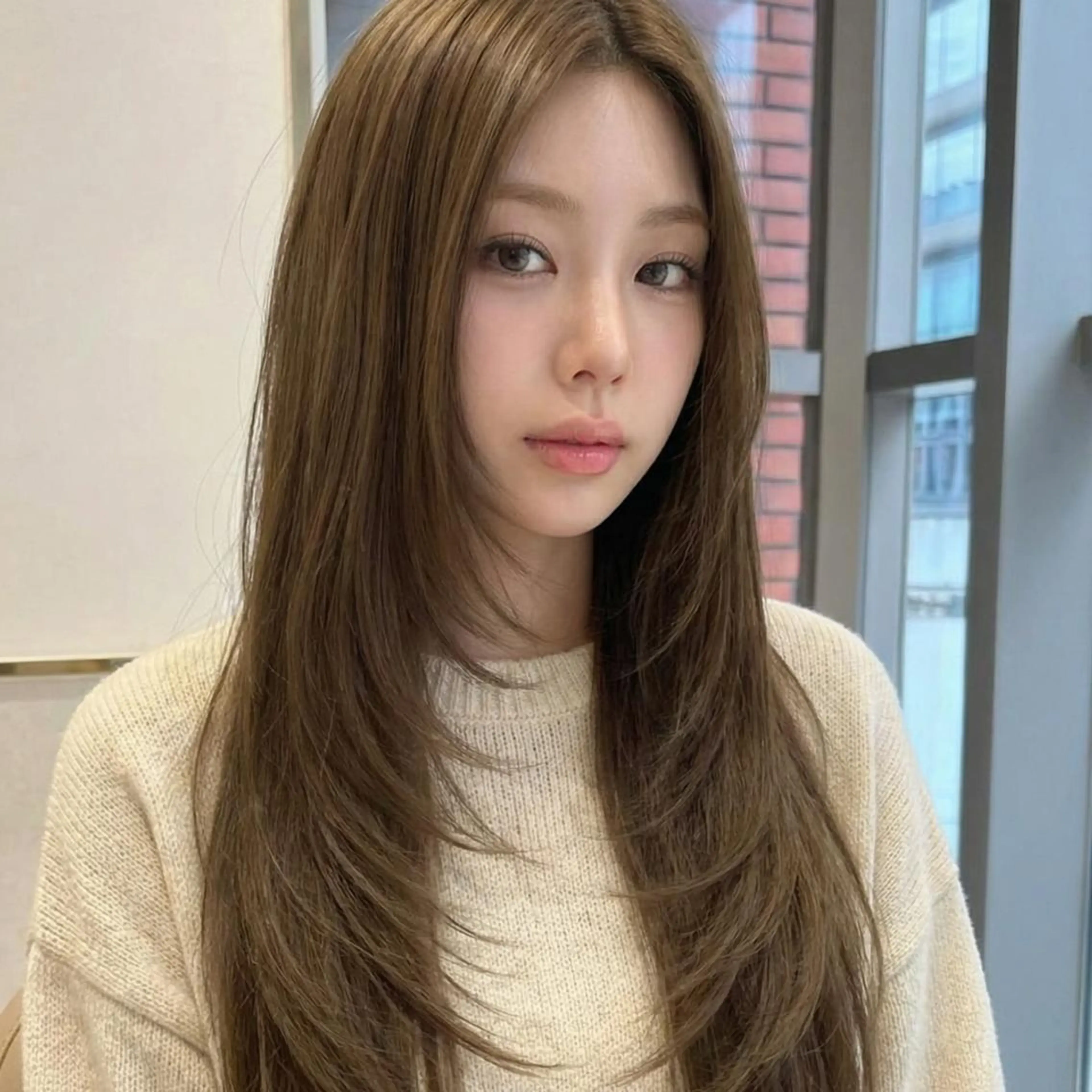 セミロング 縮毛矯正/レイヤー カット⭐️SHOTAのヘアスタイル