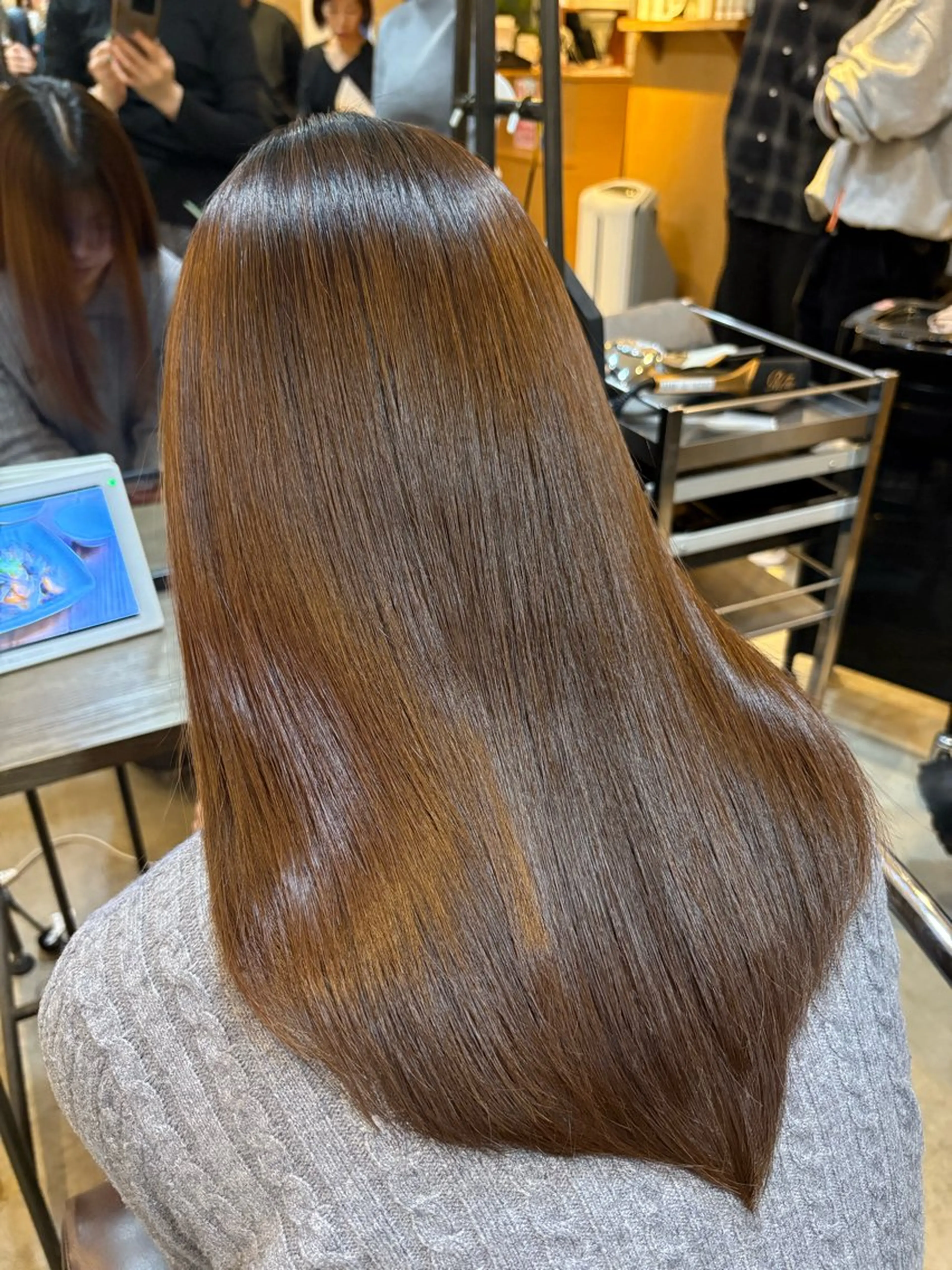 セミロング カラー ヘアカラー Maho Saitoのヘアスタイル
