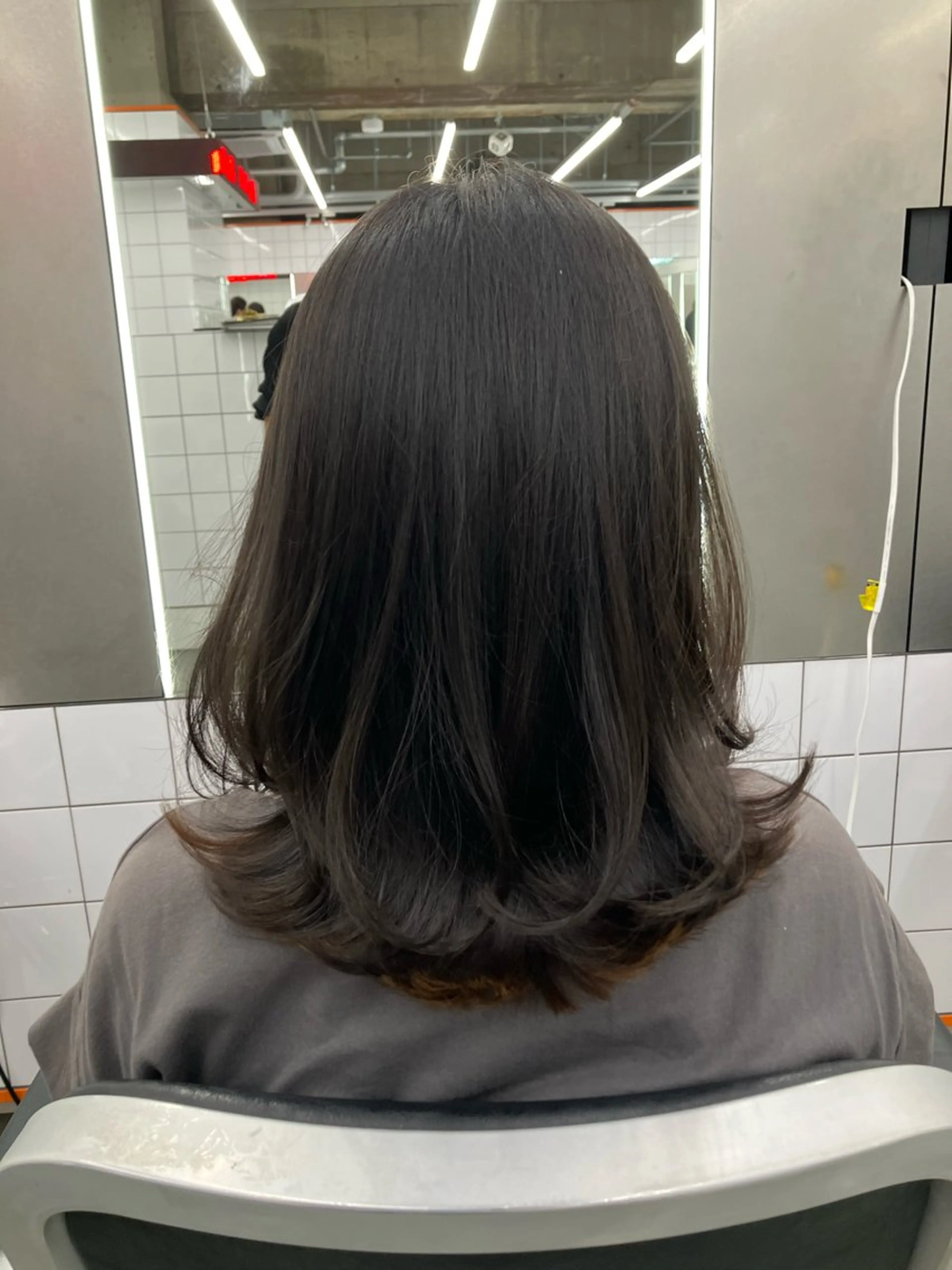 セミロング 河合 郁生のヘアスタイル