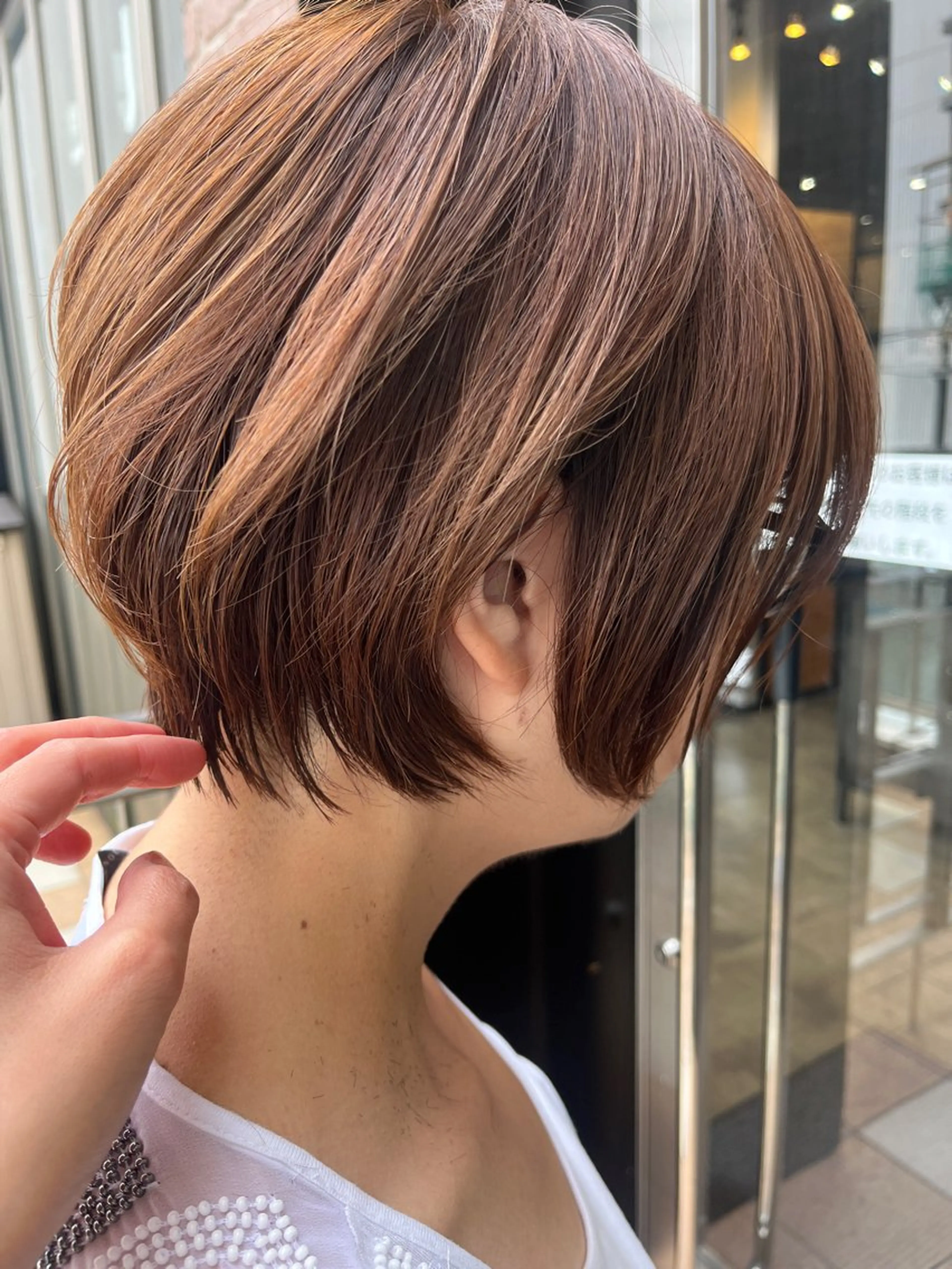 ミディアム カラー 久木原 ゆりのヘアスタイル