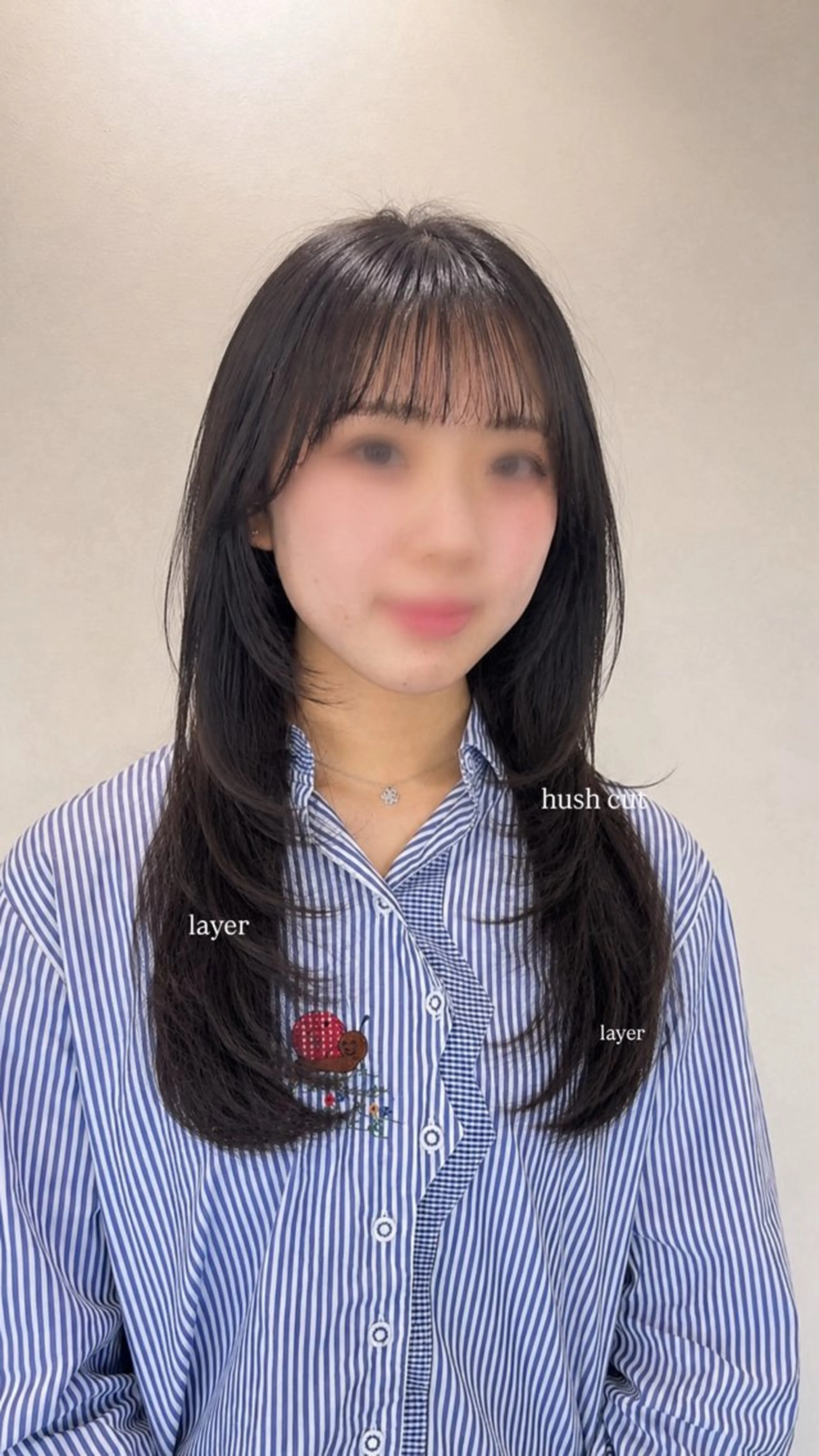 ロング ハッシュカット レイヤーカット カット トリートメント 坂本奈都美/Jr.s 🎀のヘアスタイル
