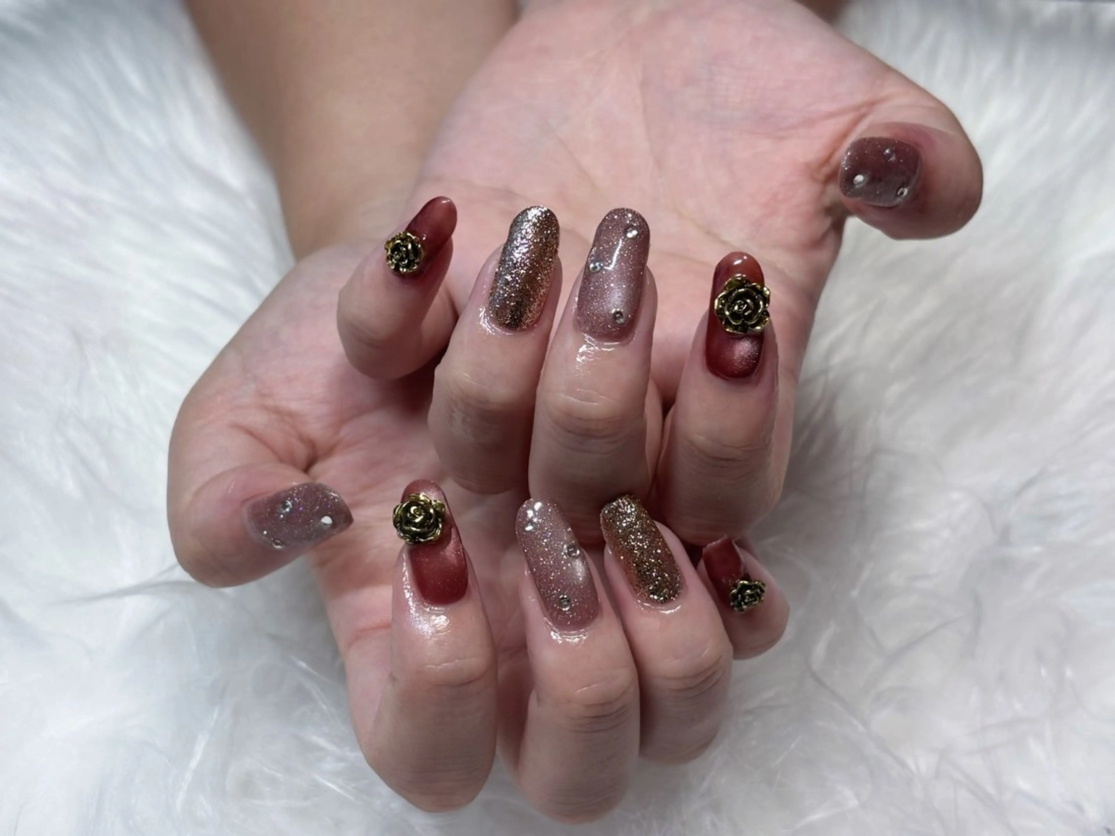 ネイル ハンドネイル フットネイル 番園 あかねのネイルデザイン