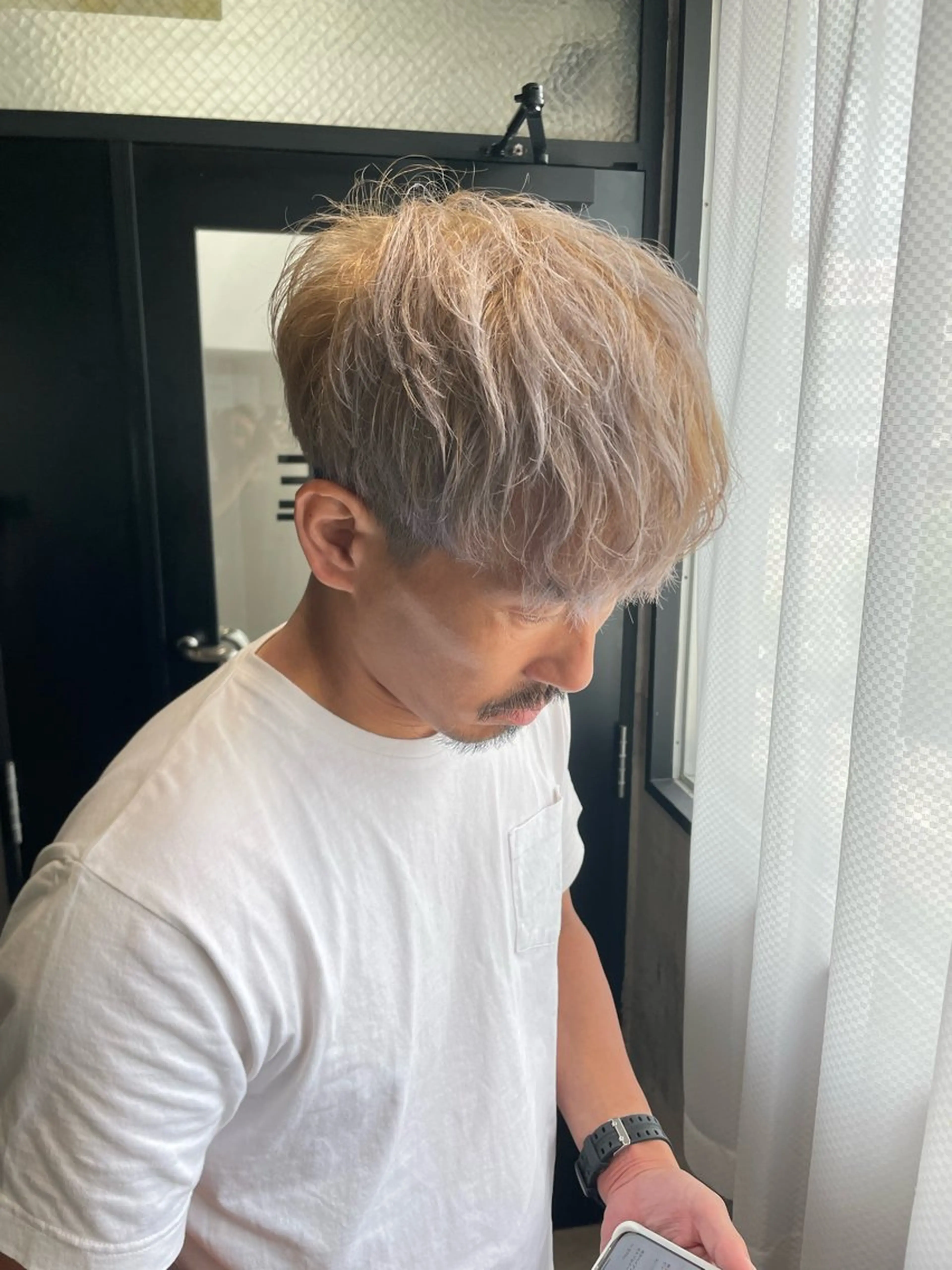 カラー メンズ ベージュカラー ホワイトベージュ 🫧透明感/美髪🫧 Hiroakiのヘアスタイル