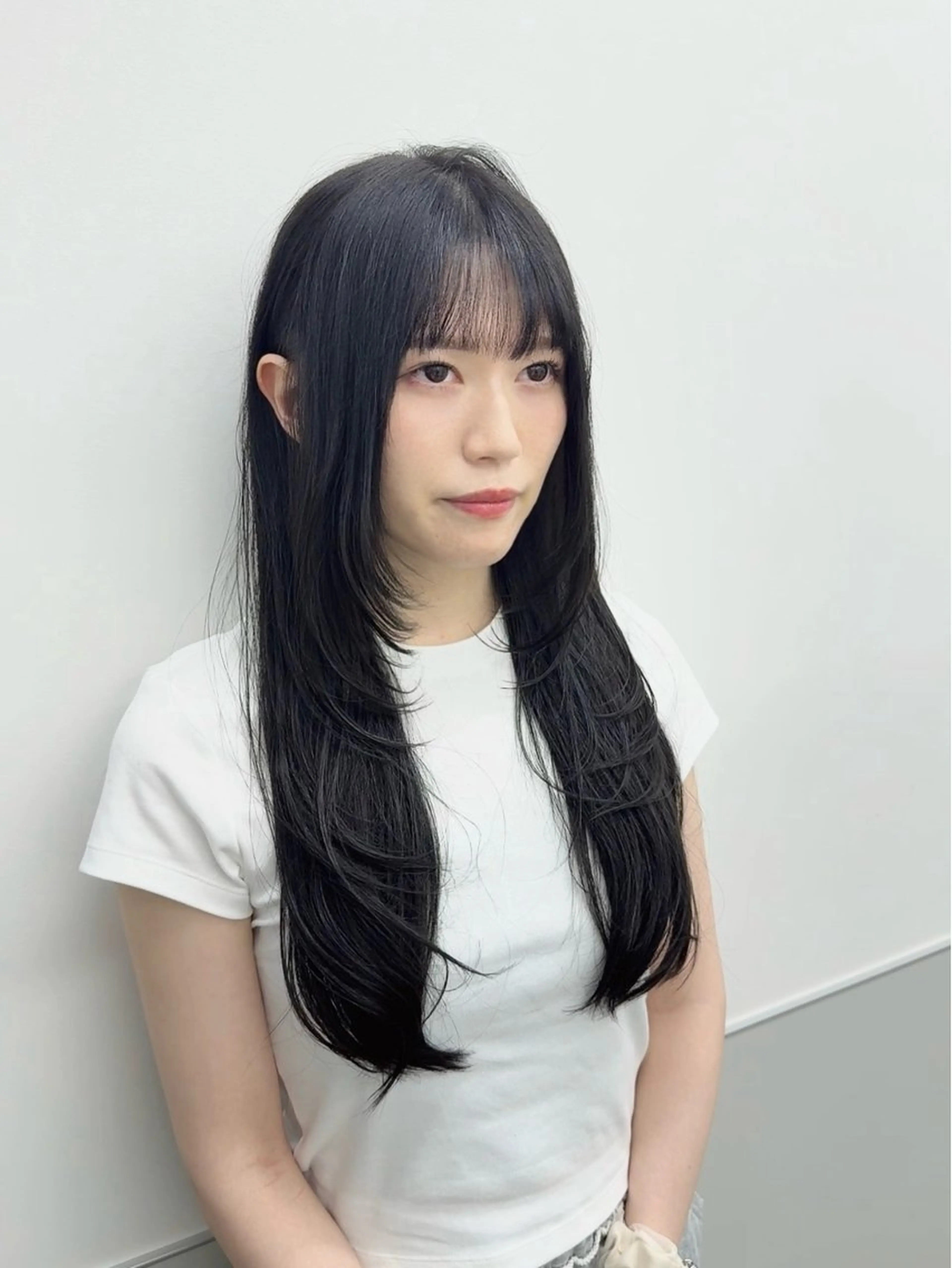 ロング カラー 韓国風ヘア レイヤーカット トリートメント ワンホンヘア カット ヘアカラー トリートメント GO TODAY シェアサロン 町田店所属・韓国ヘア🇰🇷 スズキのヘアスタイル